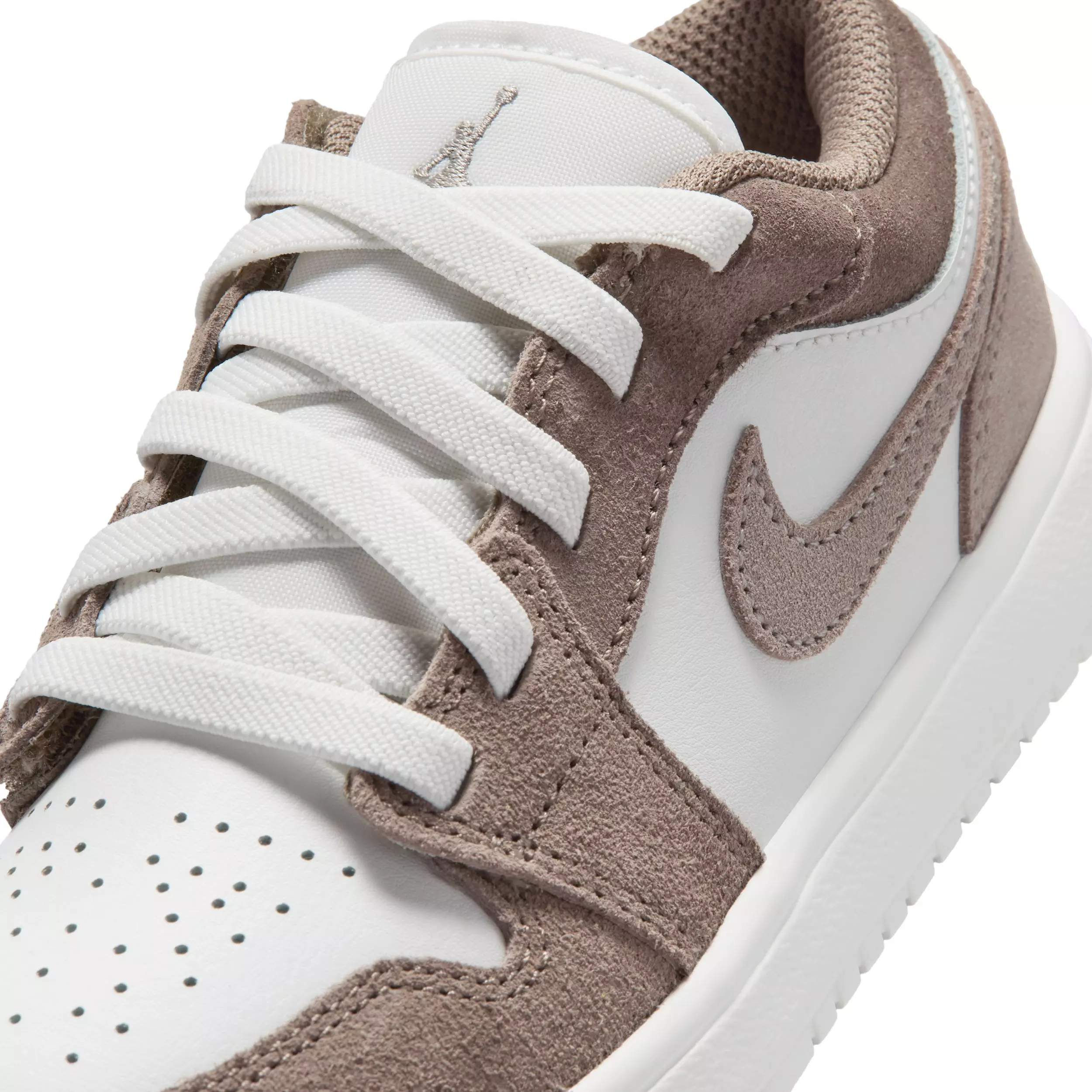 Jordan 1 Low Alt "Olive Grey/Summit White/Pale Ivory/Enigma Stone" Preschool Boys' Shoe - GREY/WHITE/IVORY/STONE
