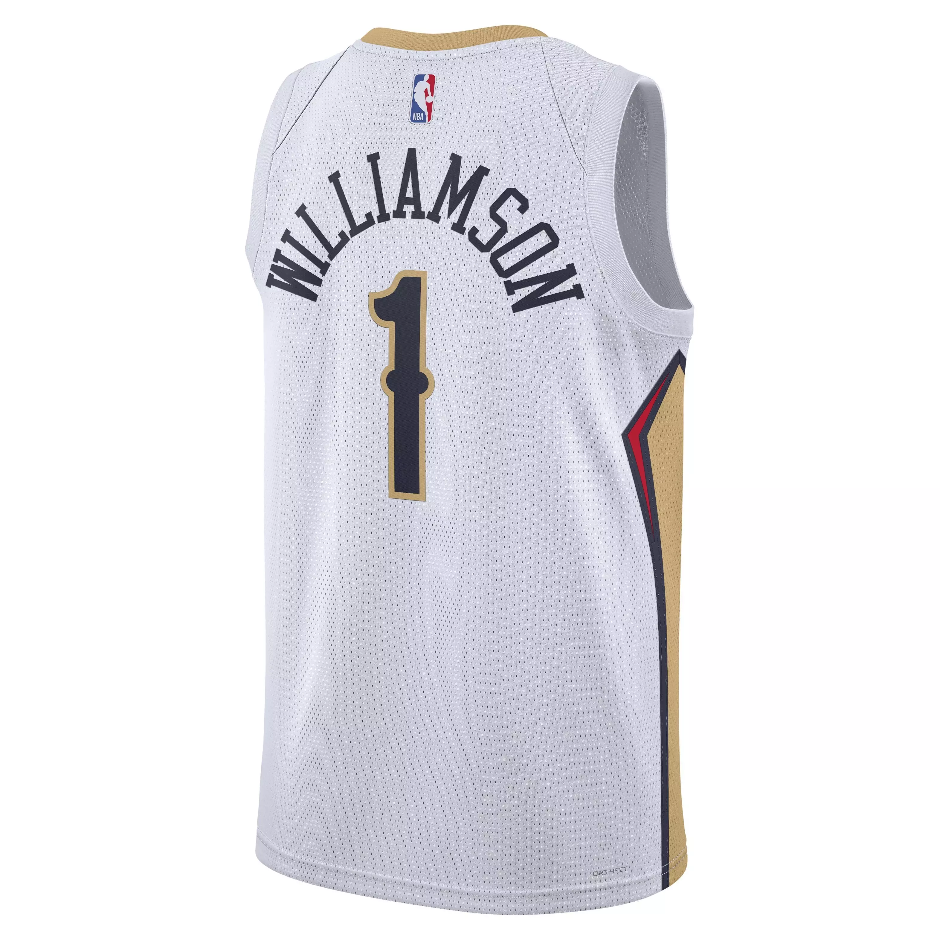 Nike Men's New Orleans Pelicans Dri-FIT NBA ASC 22 Home Swingman Jersey-White/Williamson - WHITE/WILLIAMSON