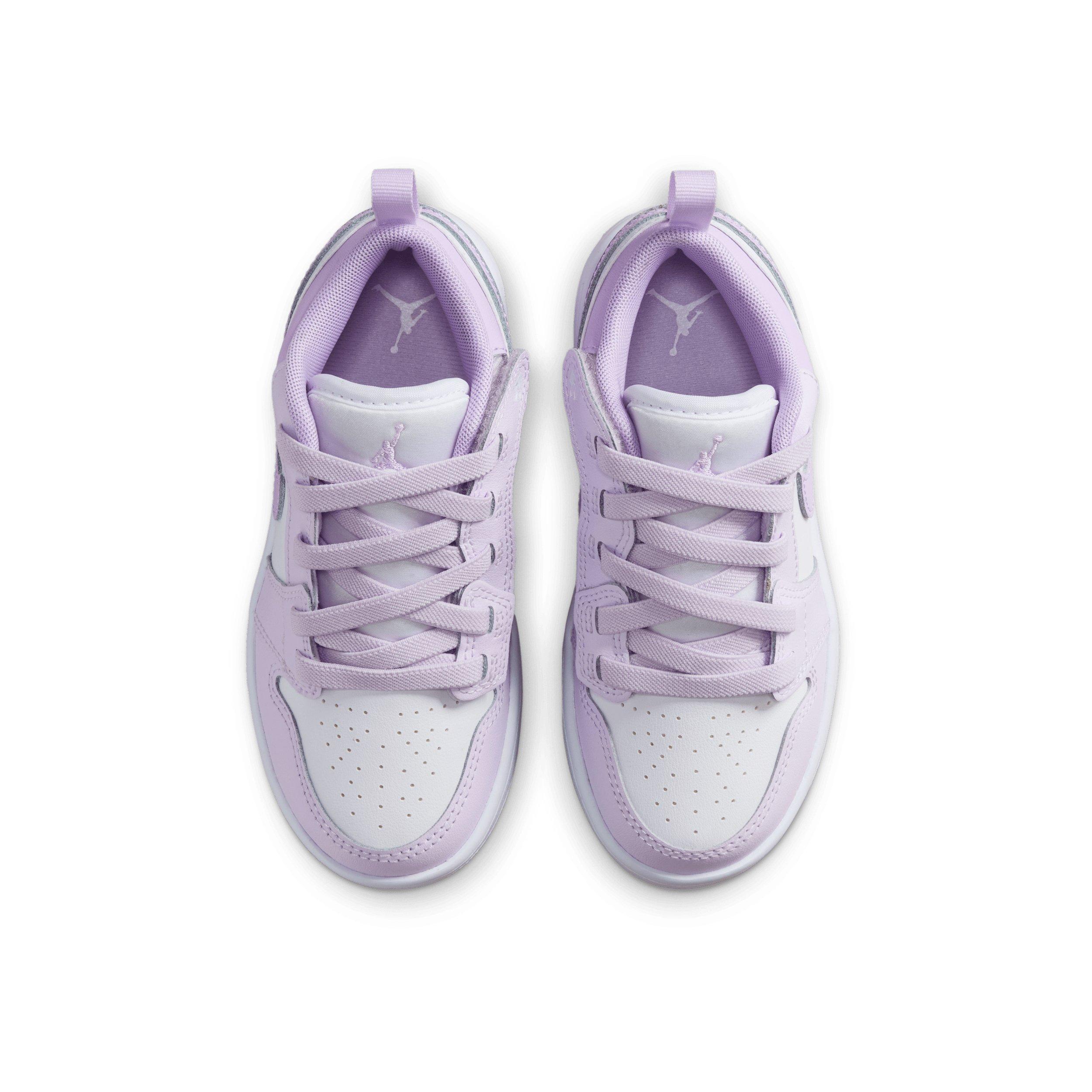 Jordan 1 Low Alt "Barely Grape/Violet Mist/White" Preschool Girls' Shoe - GRAPE/VIOLET/WHITE Thumbnail View 4