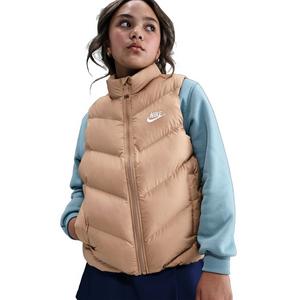 Nike Big Kids' Sportswear All Day Play Therma-FIT Loose-Fit Puffer Vest - Brown