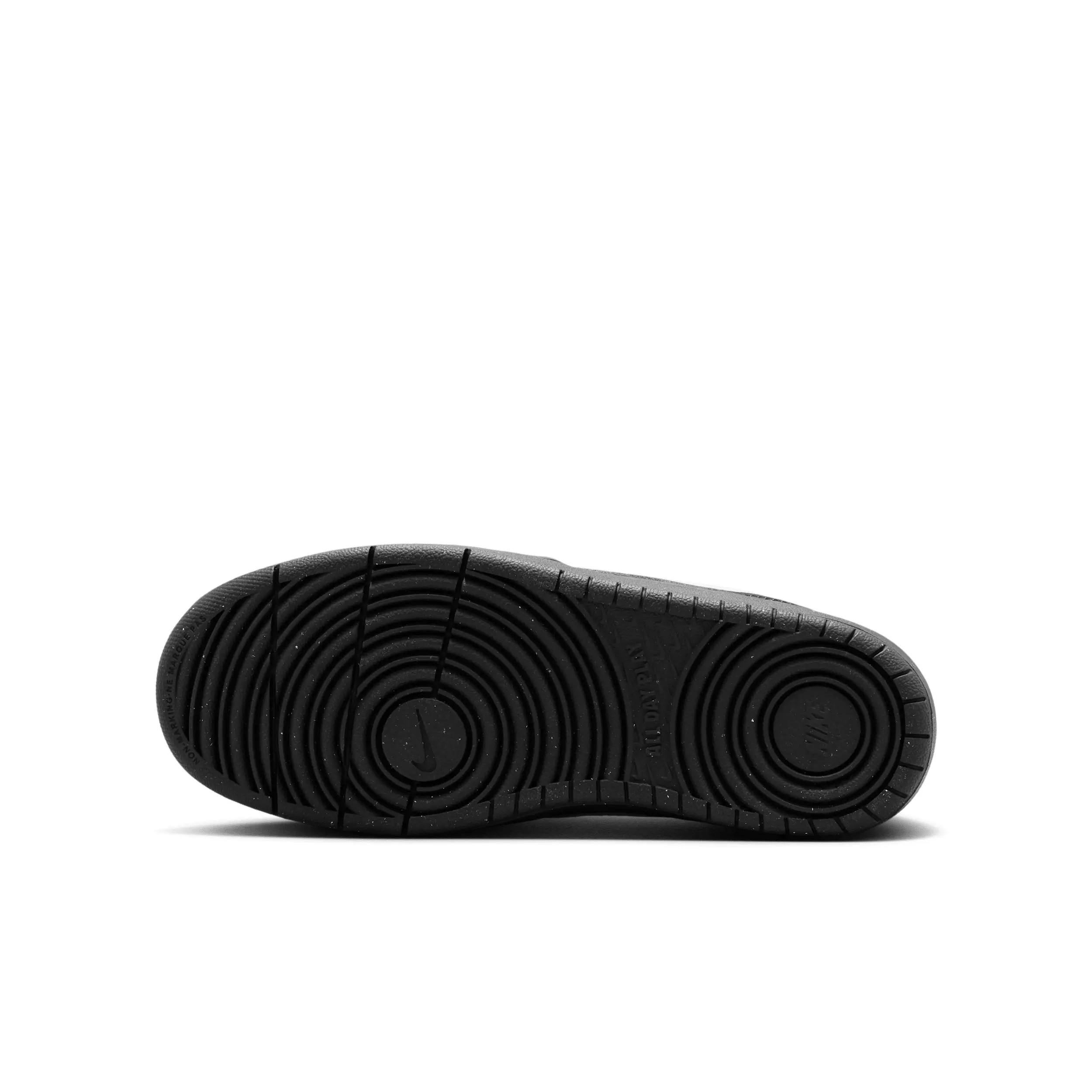 Nike Court Borough Low Recraft "Black/Black/Grey Fog" Grade School Boys' Shoe - BLACK/BLACK/GREY