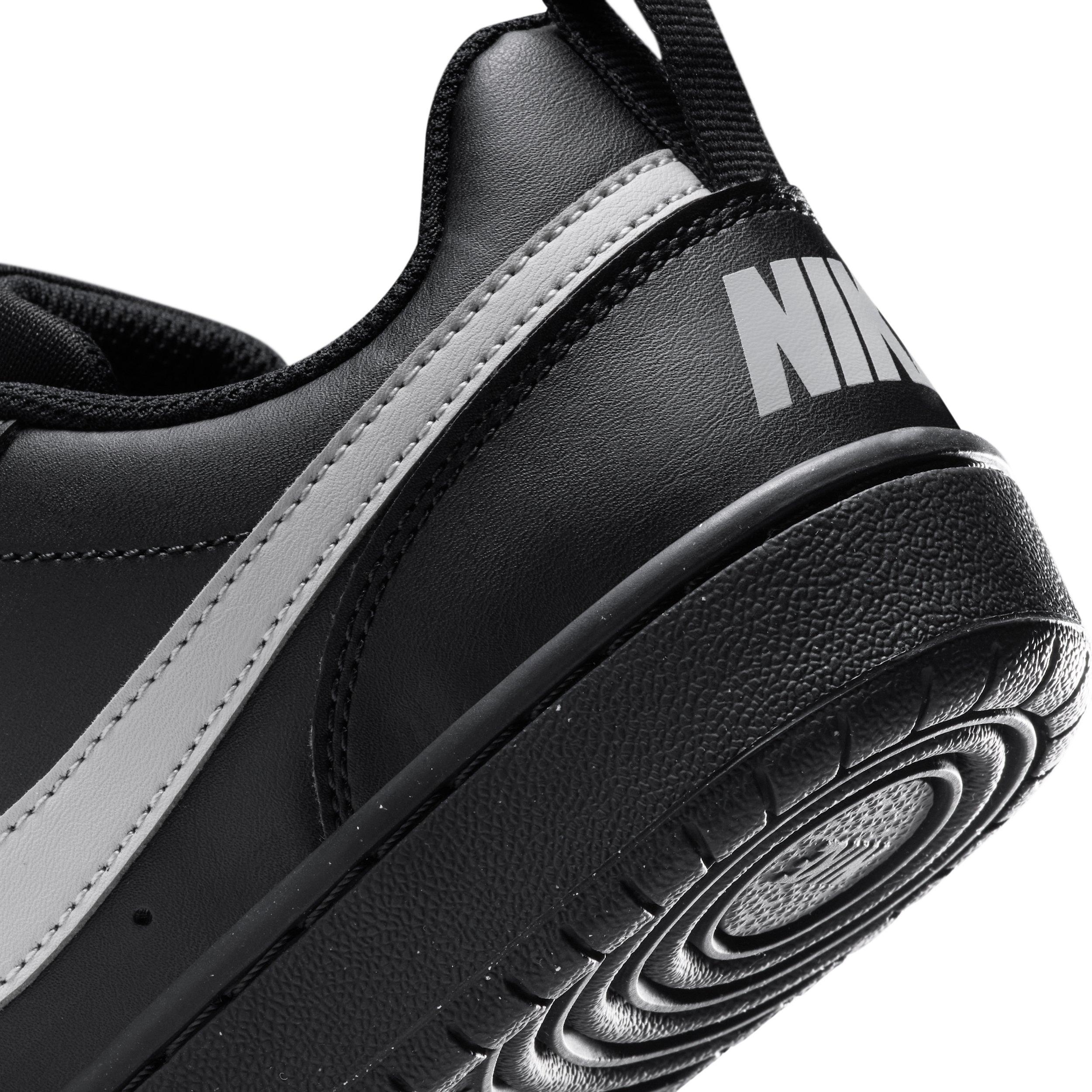 Nike Court Borough Low Recraft "Black/Black/Grey Fog" Grade School Boys' Shoe - BLACK/BLACK/GREY Thumbnail View 8