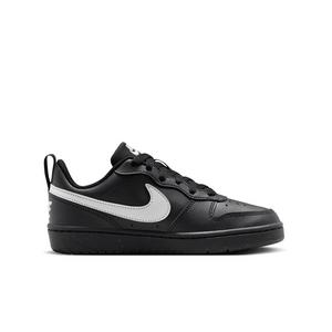 Nike Court Borough Low Recraft "Black/Black/Grey Fog" Grade School Boys' Shoe