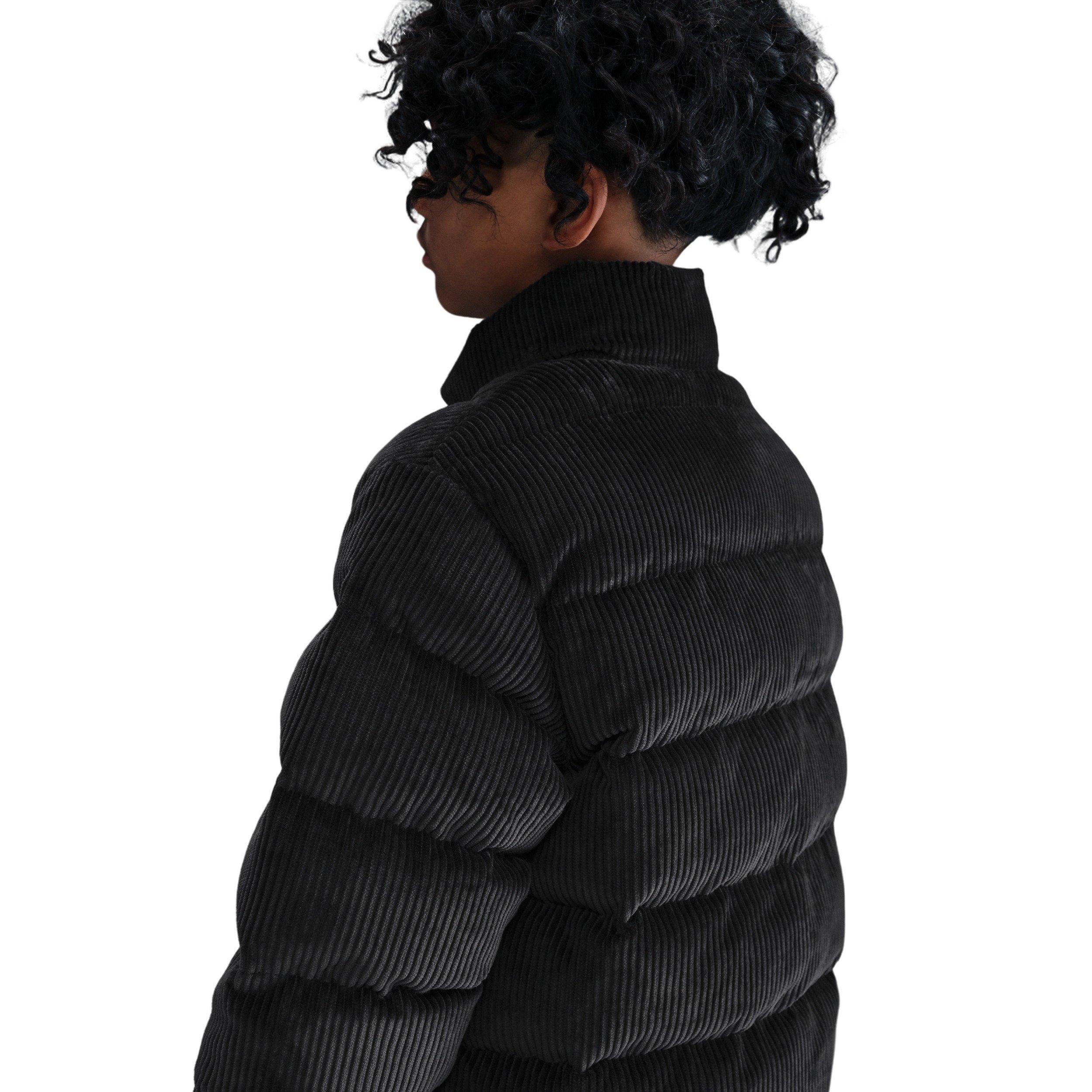 Nike Sportswear All Day Play Therma-FIT Loose-Fit Big Kids' Black Corduroy Puffer Jacket
