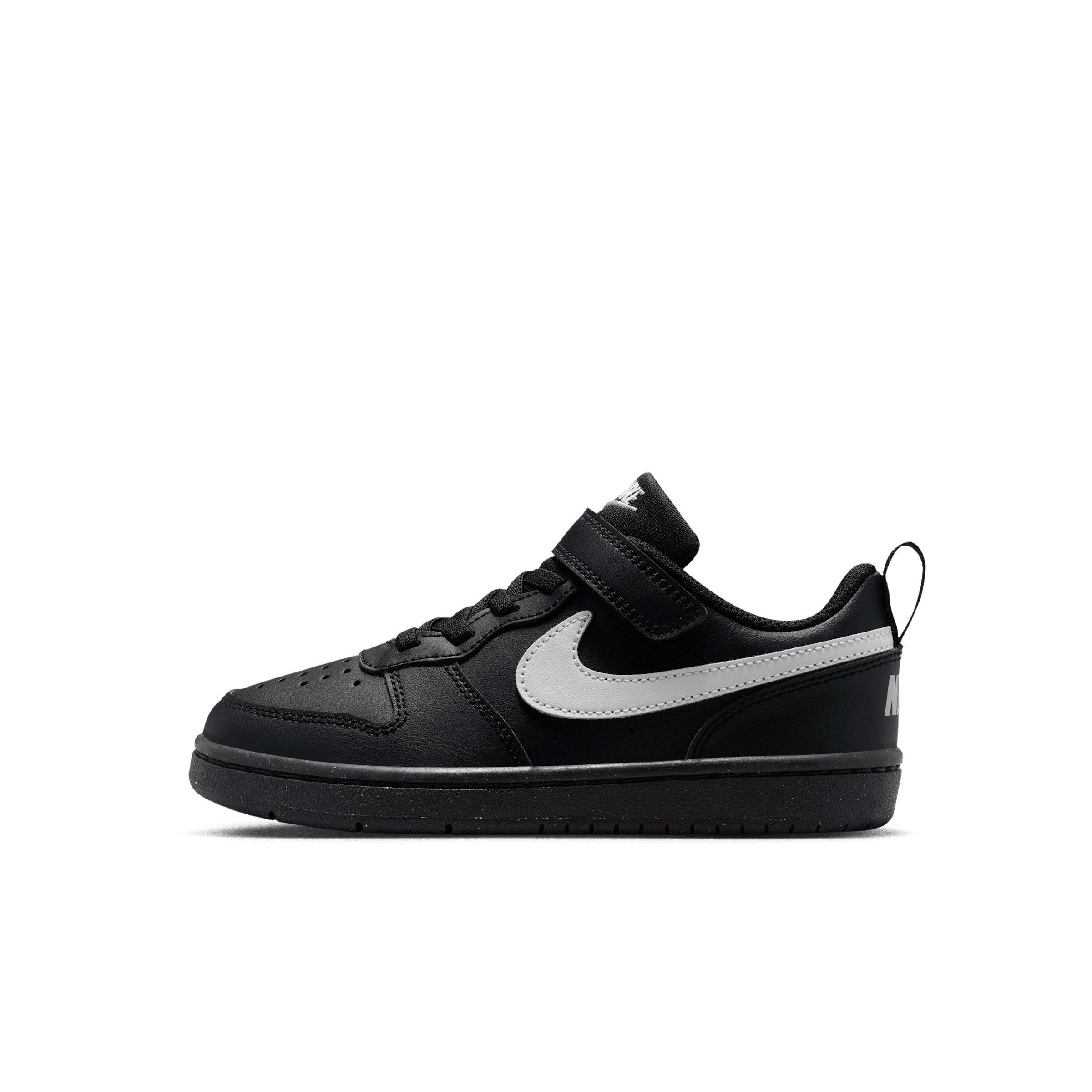 Nike Court Borough Low Recraft Preschool Boys' "Black/Black/Grey Fog" Shoe