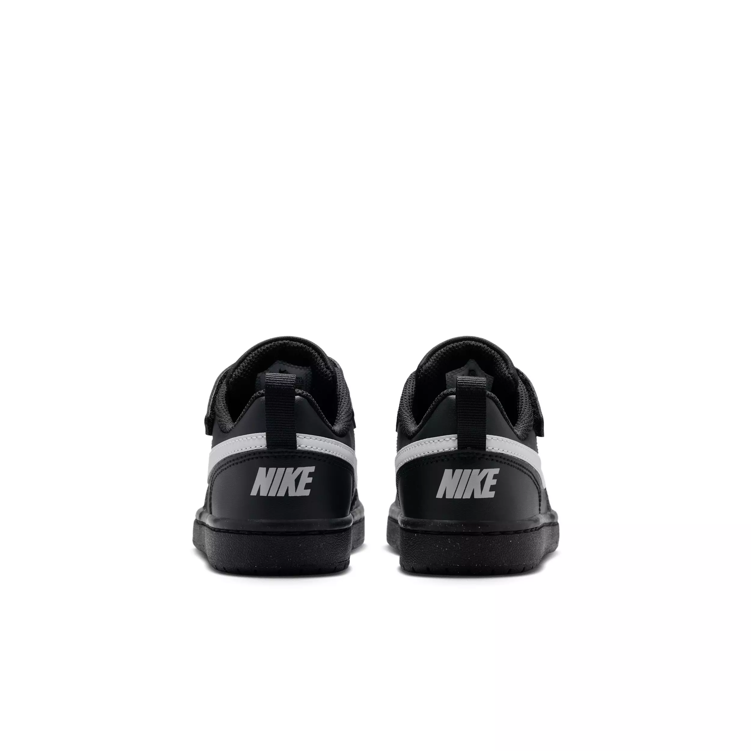 Nike Court Borough Low Recraft "Black/Black/Grey Fog" Preschool Boys' Shoe - BLACK/BLACK/GREY