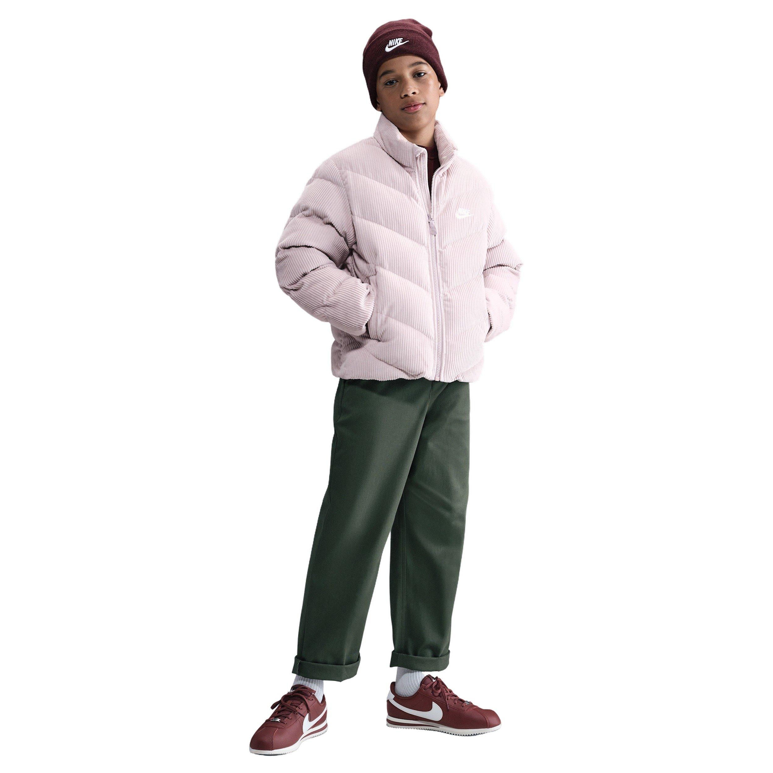 Nike Sportswear All Day Play Therma-FIT Loose-Fit Big Kids' Purple Corduroy Puffer Jacket