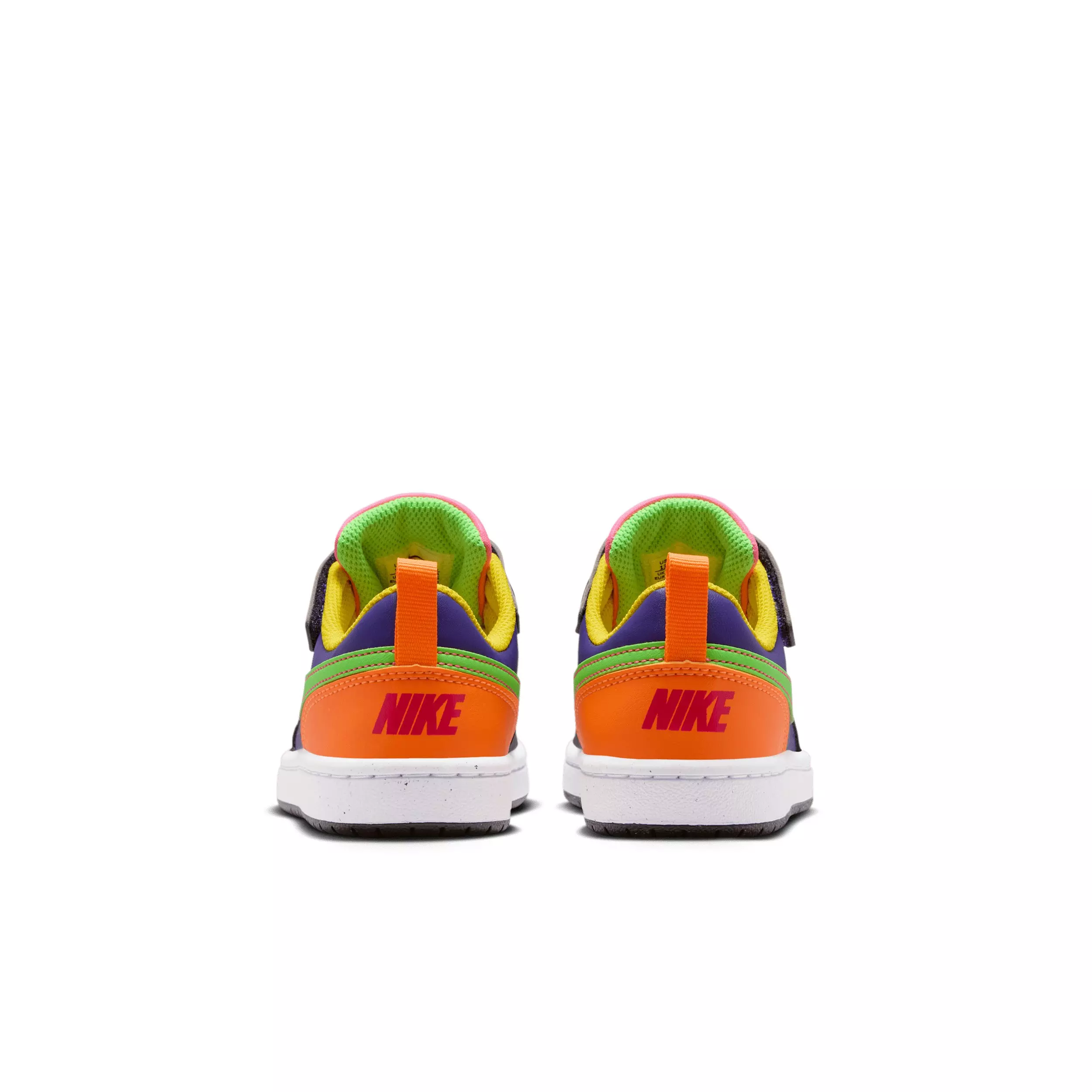 Nike Court Borough Low Recraft "Court Purple/Purple/Hyper Pink/Green Strike" Preschool Boys' Shoe - PURPLE/PURPLE/PINK/GREEN