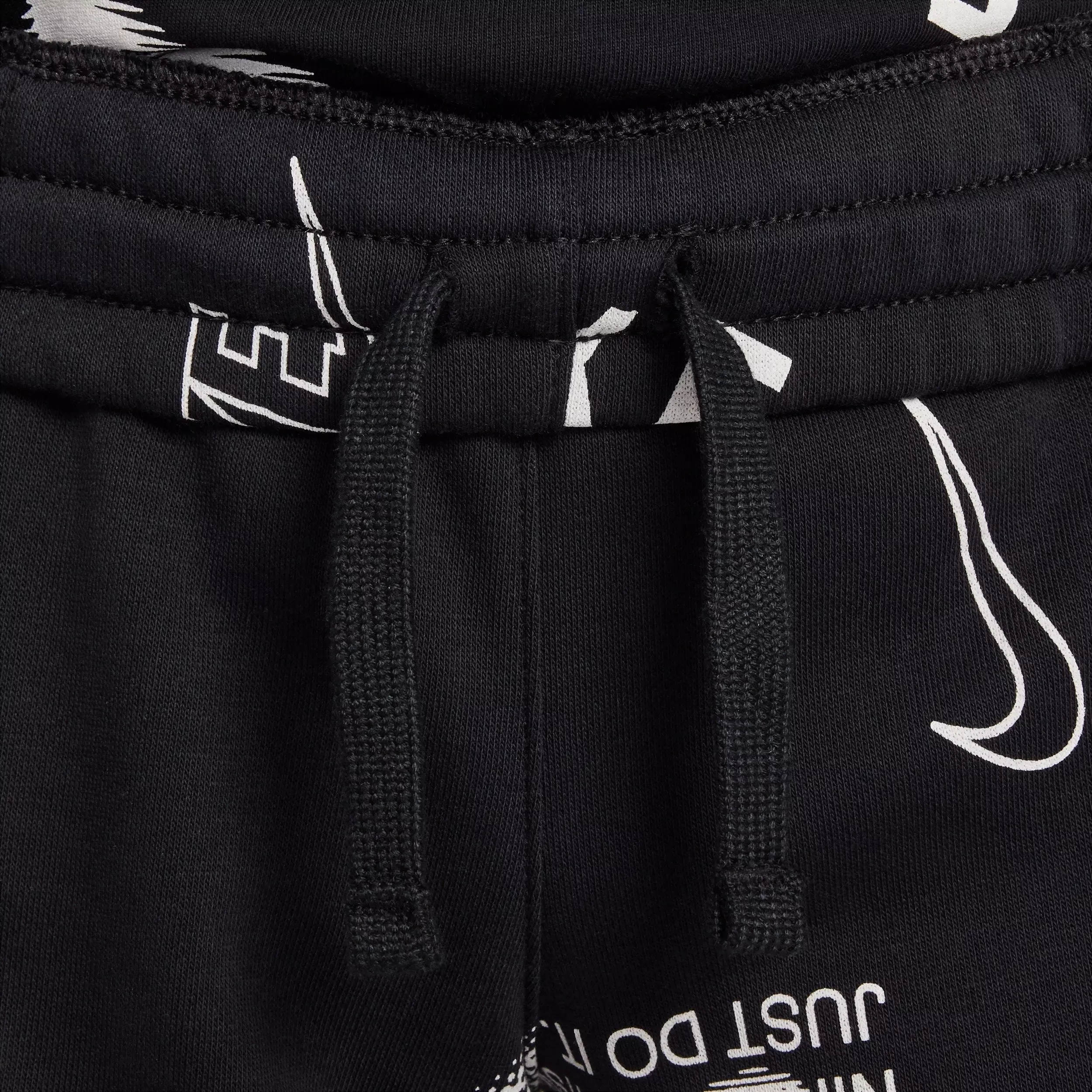 Nike Big Kids' Sportswear Logo Club French Terry Shorts - Black - BLACK