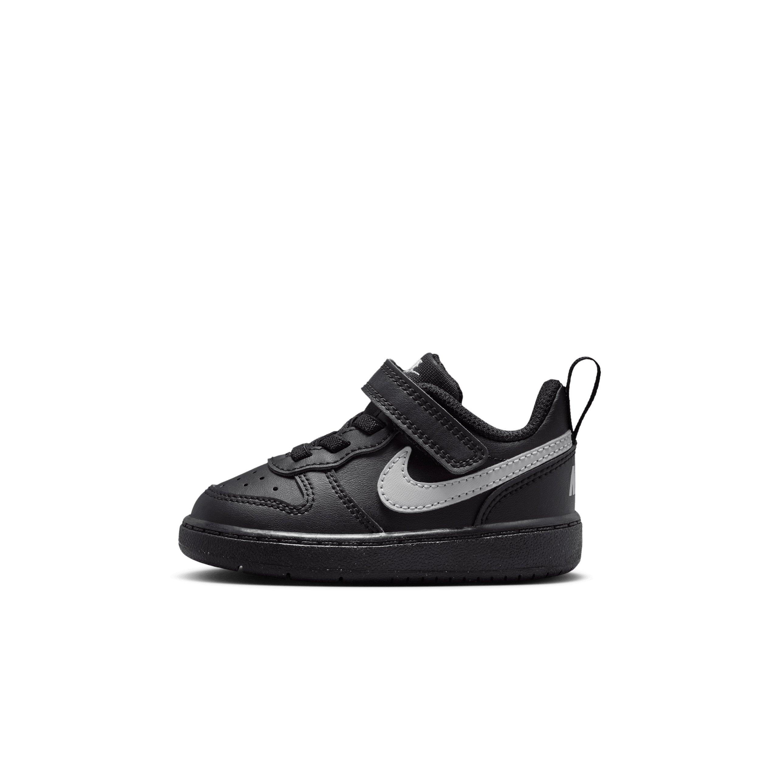 Nike Court Borough Low Recraft "Black/Black/Grey Fog" Infant Boys' Shoe - BLACK/BLACK/GREY Thumbnail View 2