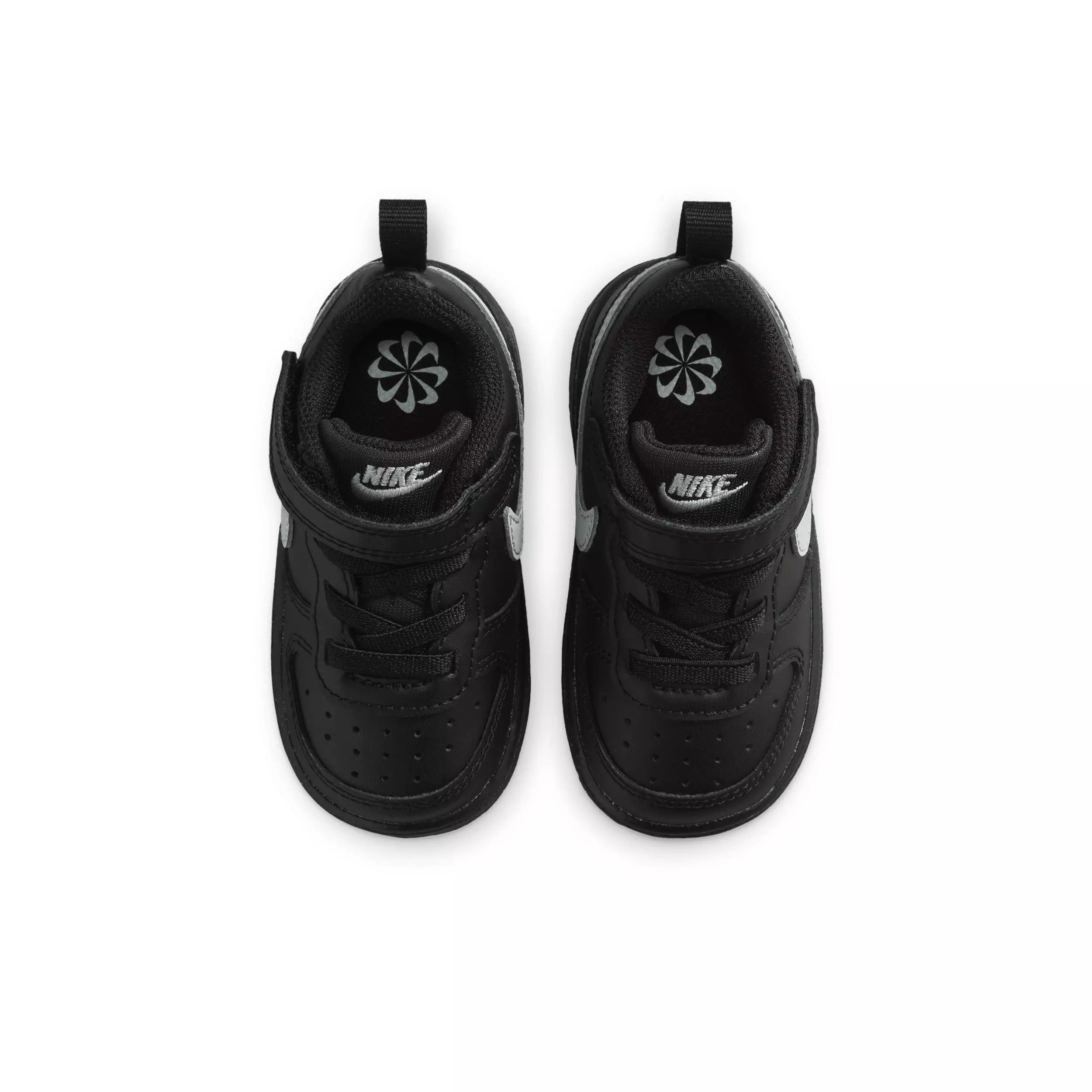 Nike Court Borough Low Recraft "Black/Black/Grey Fog" Infant Boys' Shoe - BLACK/BLACK/GREY