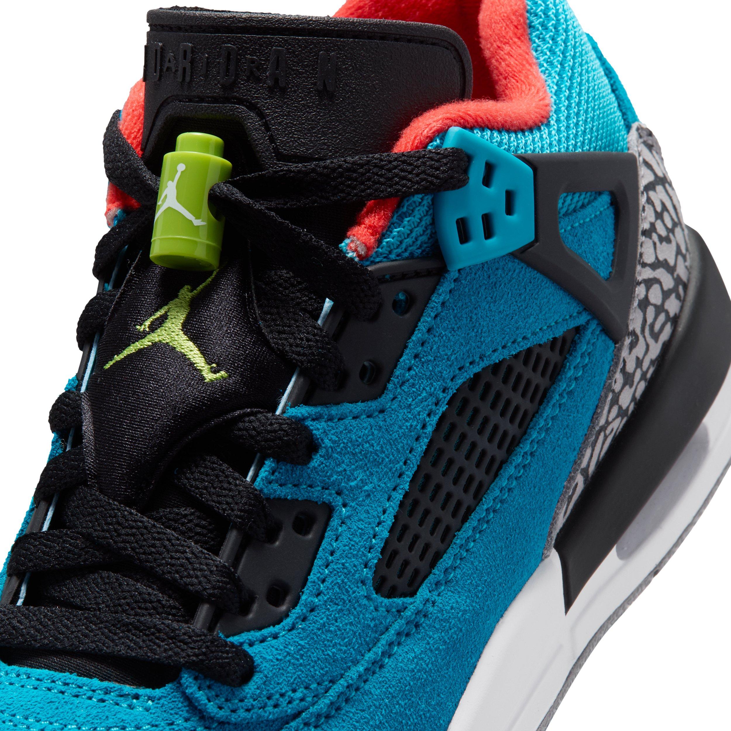 Jordan Spizike Low "Neo Turquoise/Light Crimson/Cosmic Fuchsia/Vivid Green" Grade School Boys' Shoe - TURQUOISE/LT CRIMSON/FUCHSIA/GREEN Thumbnail View 7