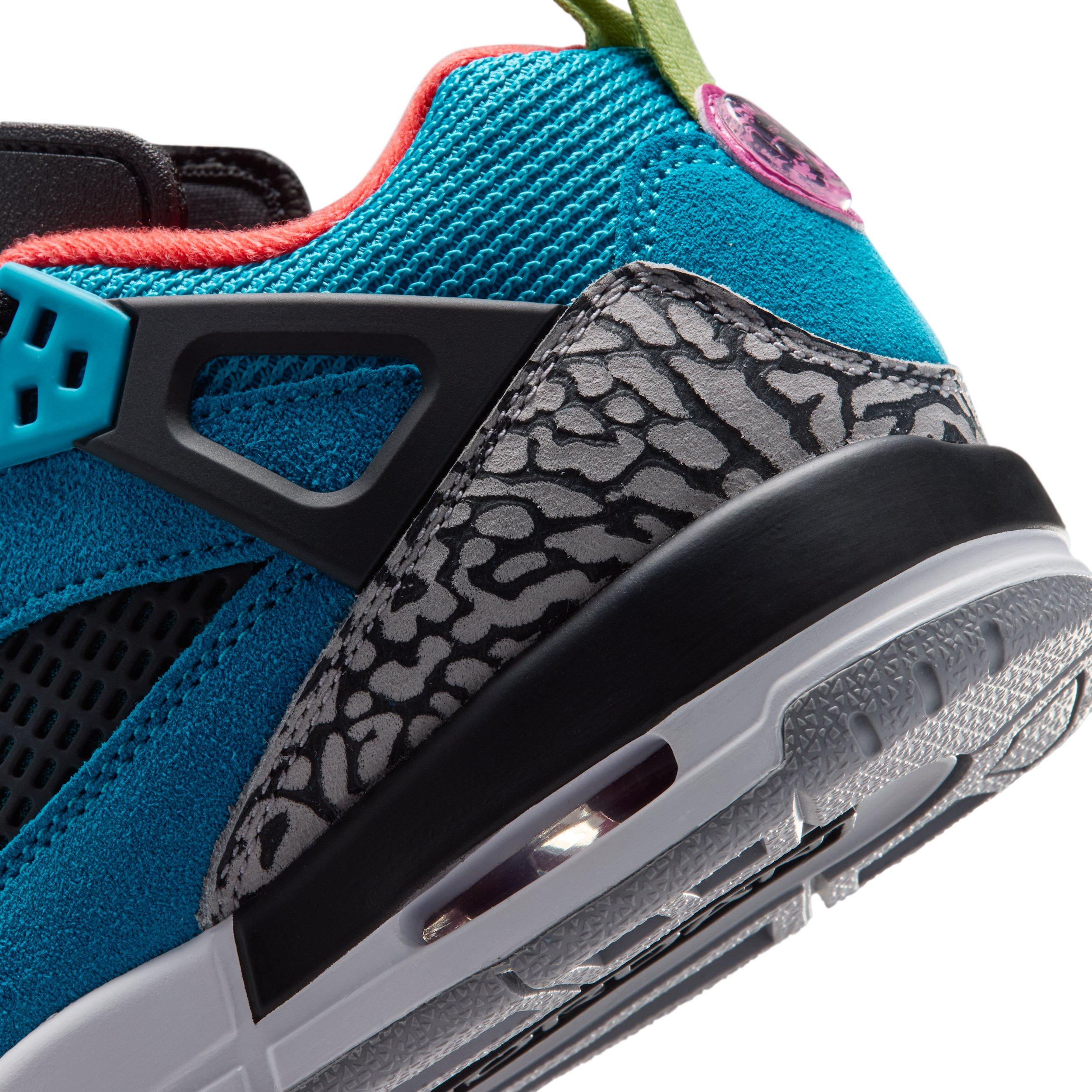Jordan Spizike Low "Neo Turquoise/Light Crimson/Cosmic Fuchsia/Vivid Green" Grade School Boys' Shoe - TURQUOISE/LT CRIMSON/FUCHSIA/GREEN Thumbnail View 8