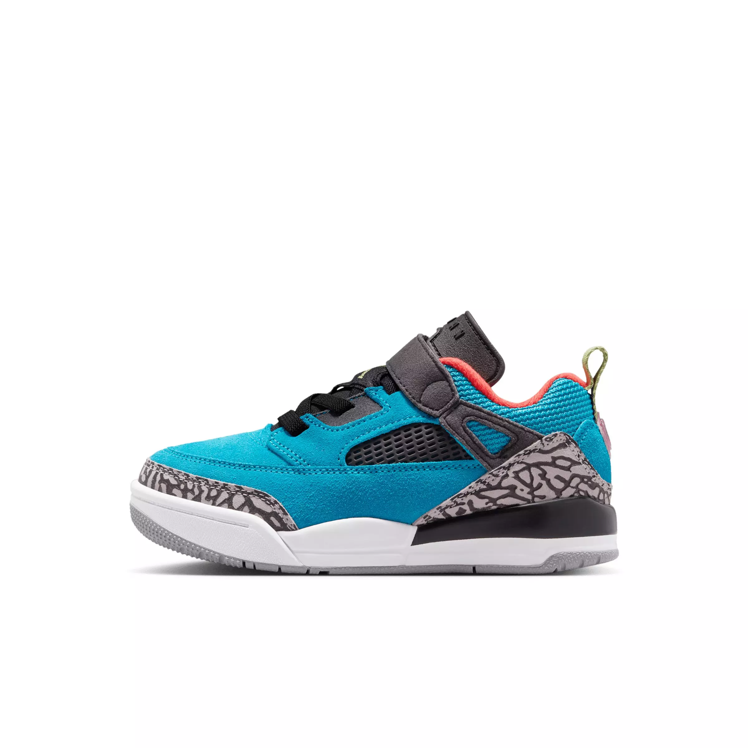 Jordan Spizike Low "Neo Turquoise/Light Crimson/Cosmic Fuchsia/Vivid Green" Preschool Boys' Shoe - TURQUOISE/LT CRIMSON/FUCHSIA/GREEN