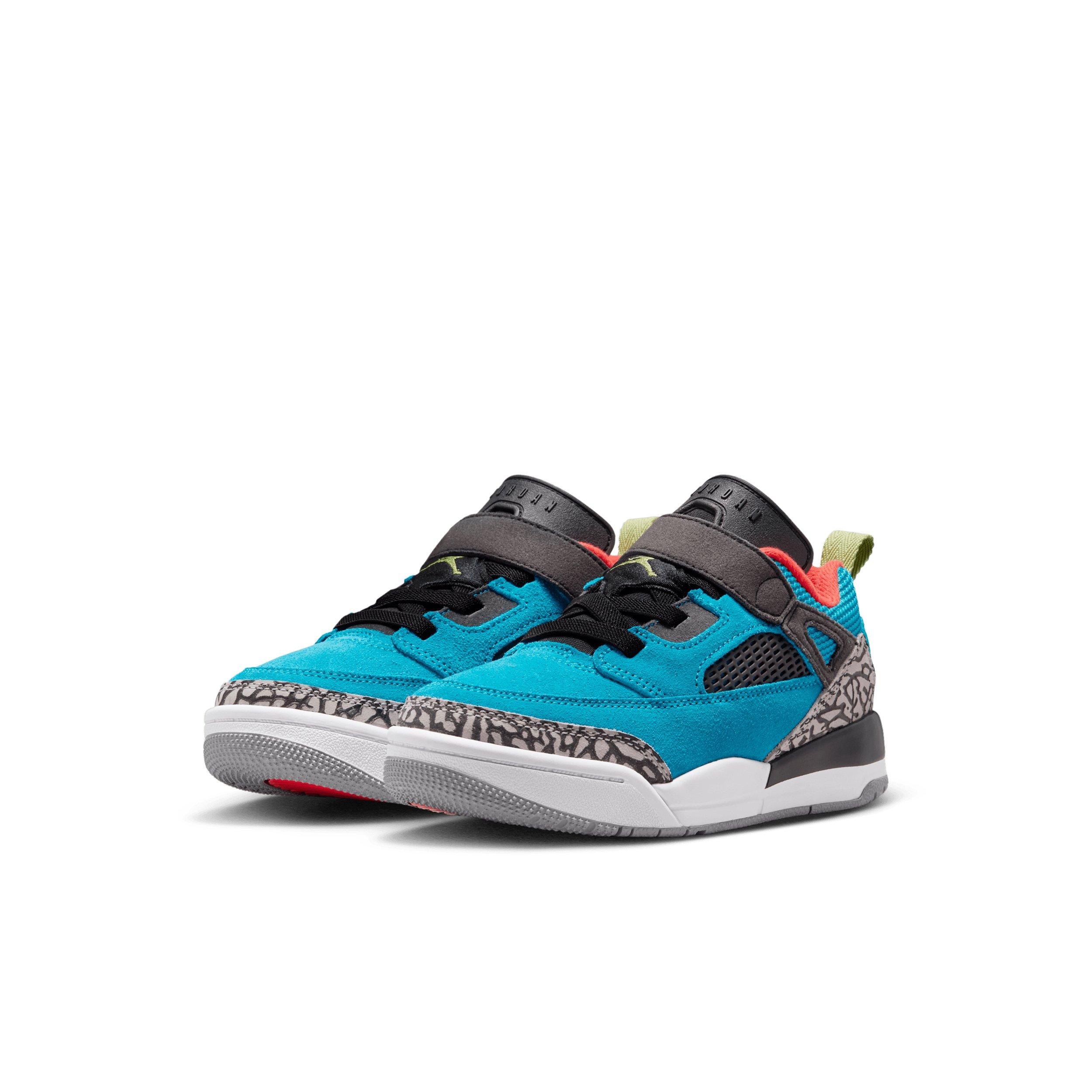 Jordan Spizike Low "Neo Turquoise/Light Crimson/Cosmic Fuchsia/Vivid Green" Preschool Boys' Shoe - TURQUOISE/LT CRIMSON/FUCHSIA/GREEN Thumbnail View 3