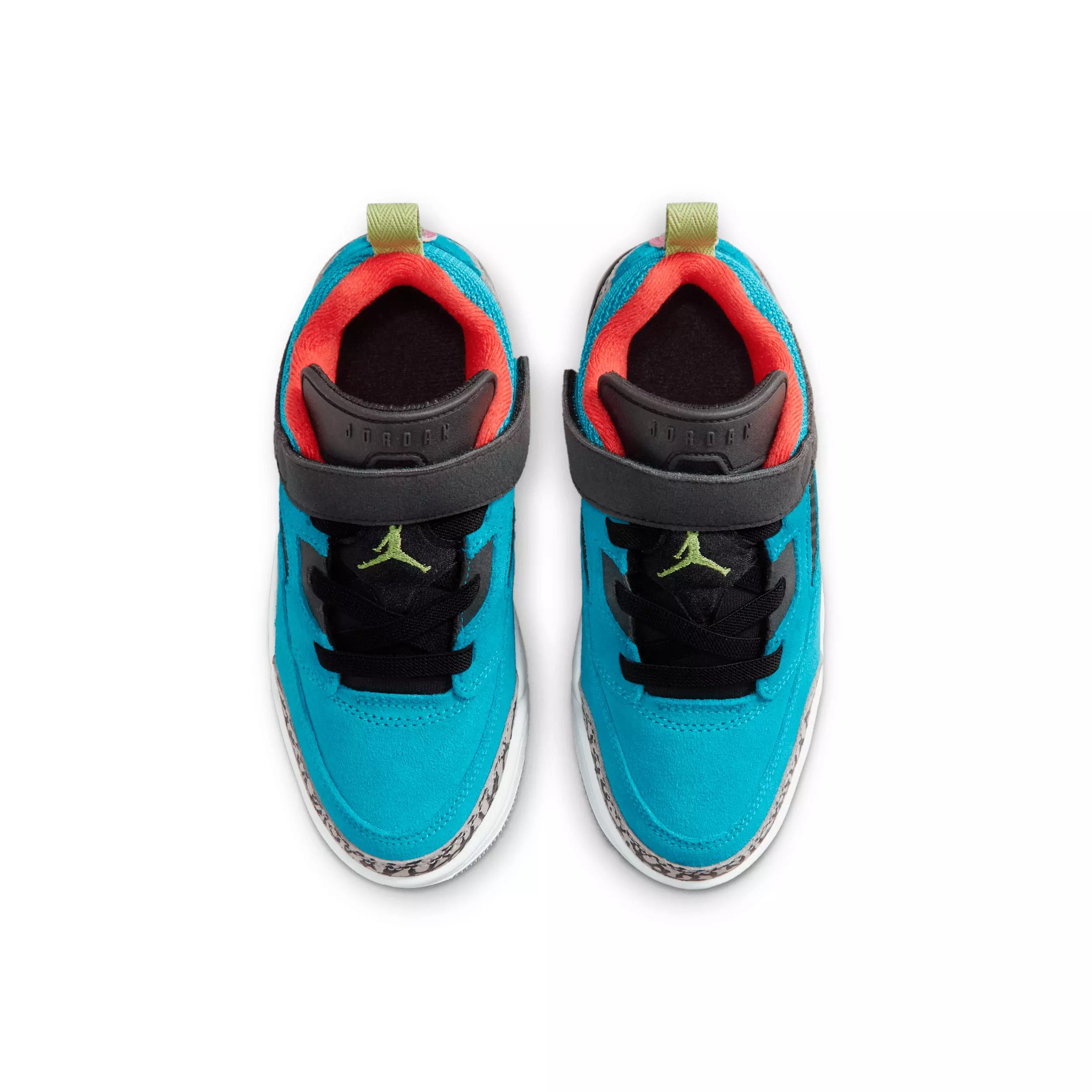 Jordan Spizike Low "Neo Turquoise/Light Crimson/Cosmic Fuchsia/Vivid Green" Preschool Boys' Shoe - TURQUOISE/LT CRIMSON/FUCHSIA/GREEN