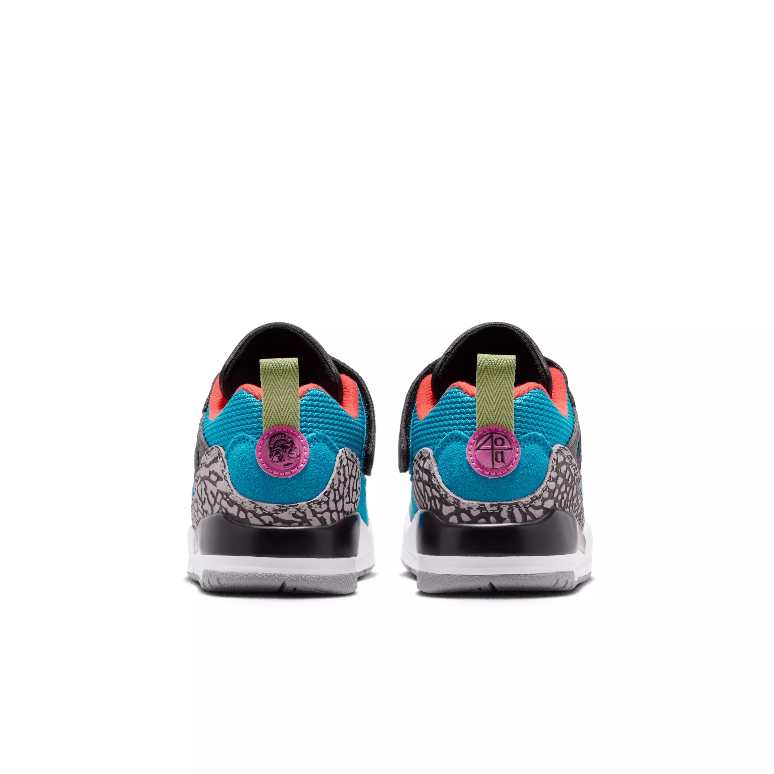 Jordan Spizike Low "Neo Turquoise/Light Crimson/Cosmic Fuchsia/Vivid Green" Preschool Boys' Shoe - TURQUOISE/LT CRIMSON/FUCHSIA/GREEN