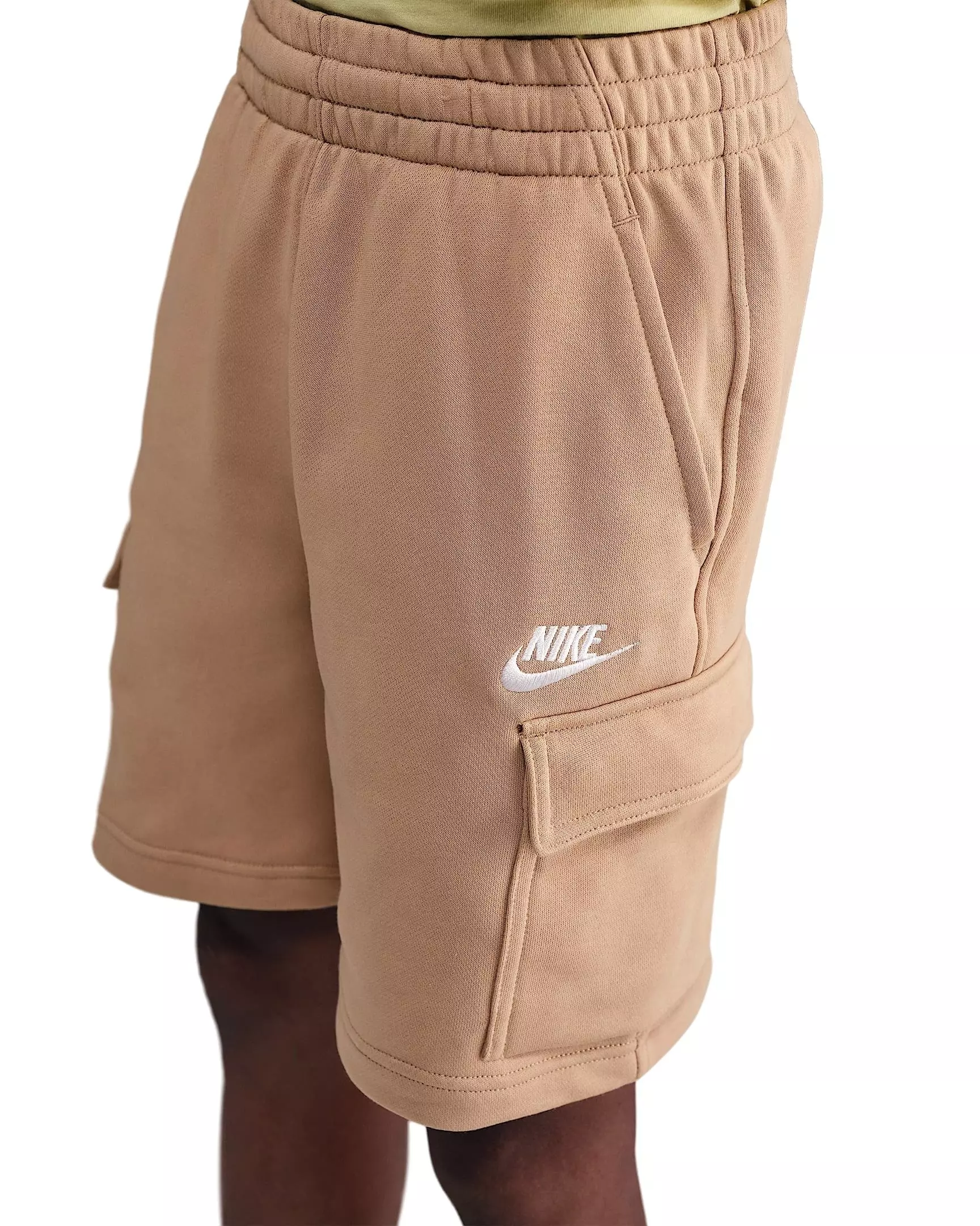 Nike Big Kids' Sportswear Club French Terry Cargo Shorts - Brown - BROWN