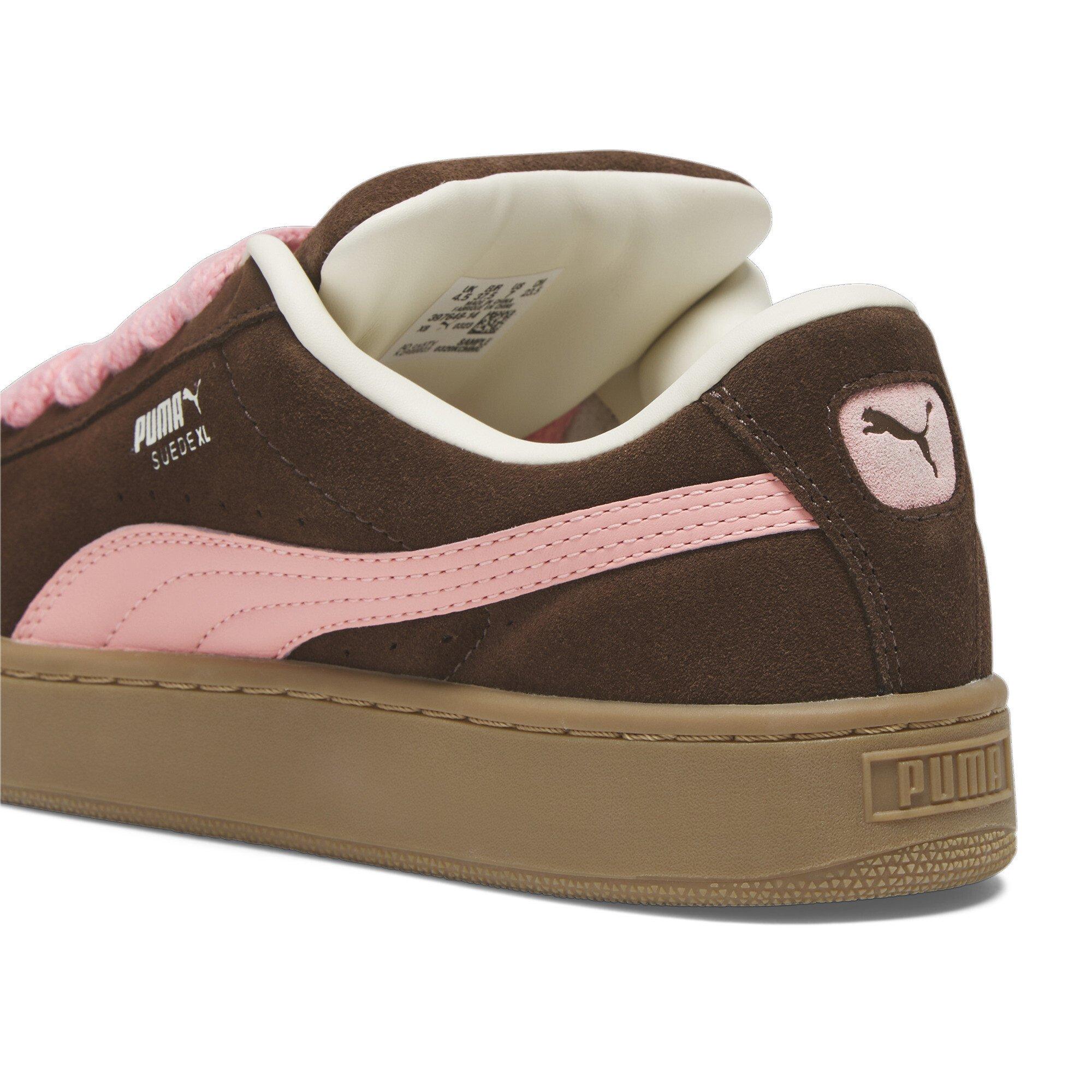 PUMA Suede XL "Chestnut Brown/Peach Smoothie/Frosted Ivory" Women's Shoe - BROWN/PEACH/IVORY Thumbnail View 5