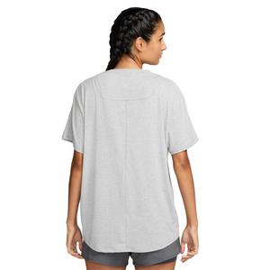 Nike Women's One Relaxed Dri-FIT Short-Sleeve Top -Smoke Grey
