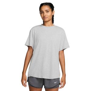 Nike Women's One Relaxed Dri-FIT Short-Sleeve Top -Smoke Grey