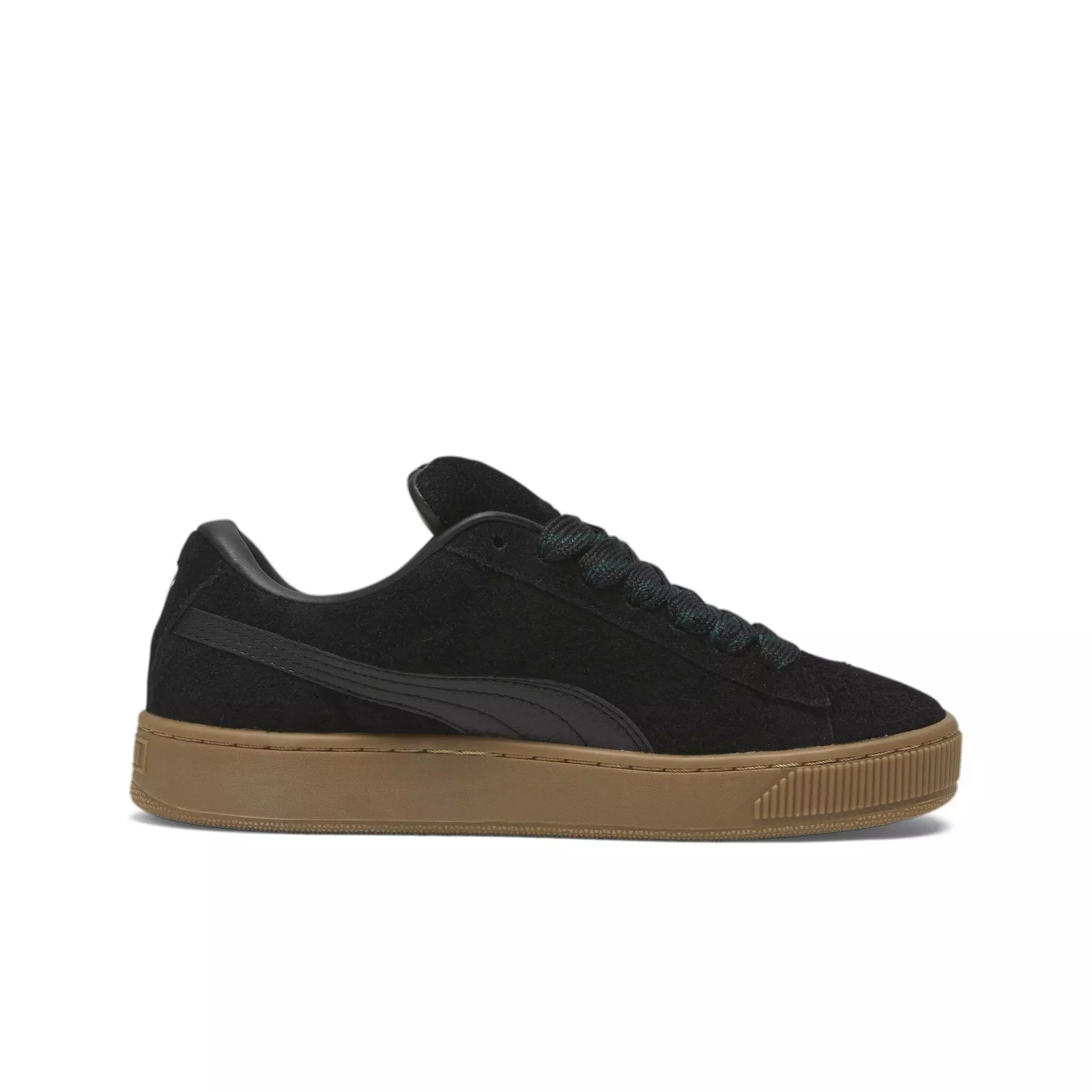 PUMA Suede XL Flecked "PUMA Black/Ponderosa Pine/Gum" Women's Shoe - BLACK/PINE/GUM