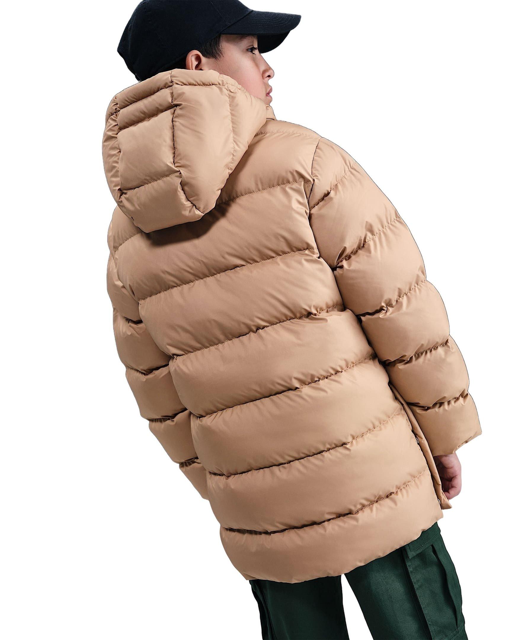 Nike Sportswear All Day Play Therma-FIT Loose-Fit Big Kids' Brown Mid-Length Puffer Jacket