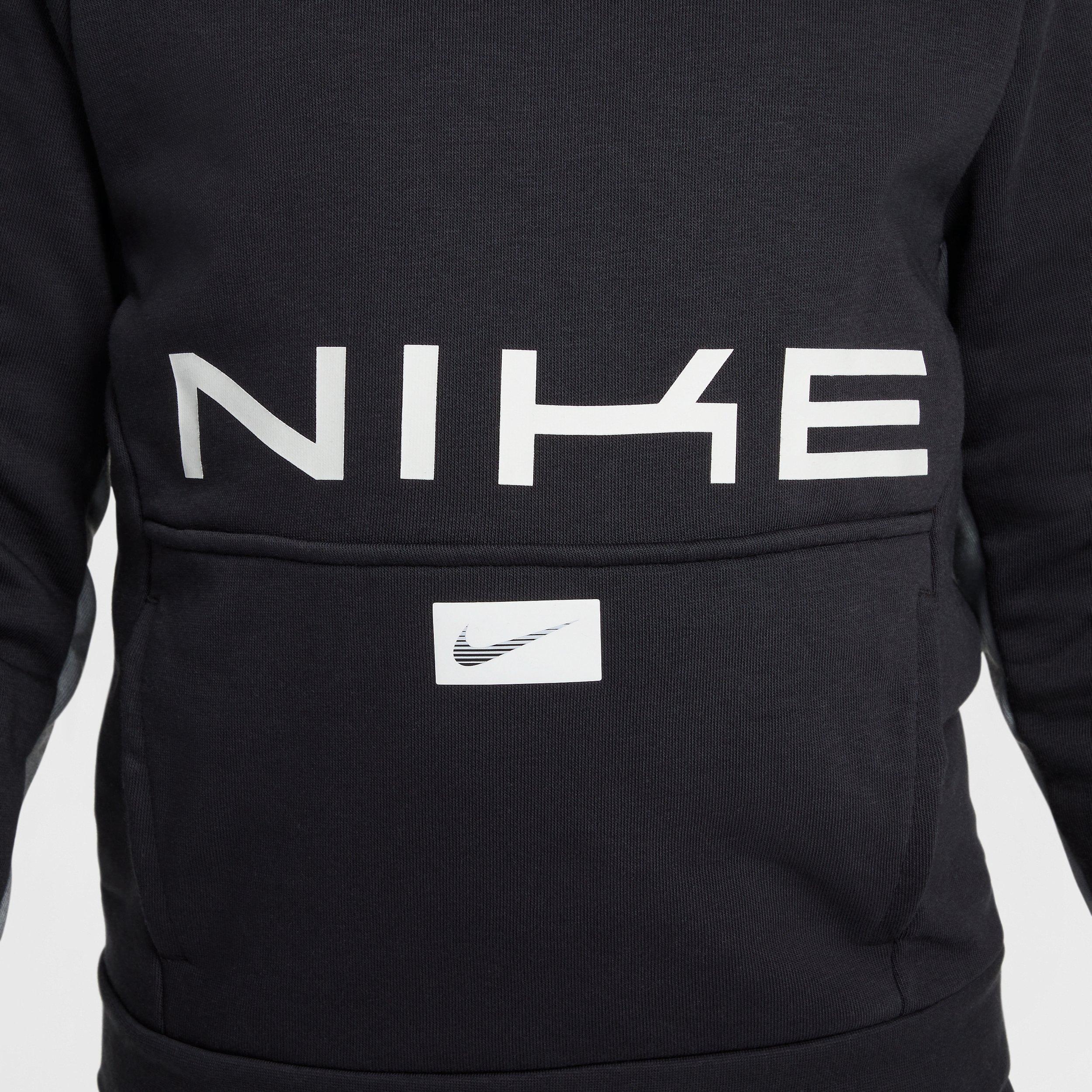 Nike Multi Dri-FIT Fleece Big Kids' Black Pullover Hoodie