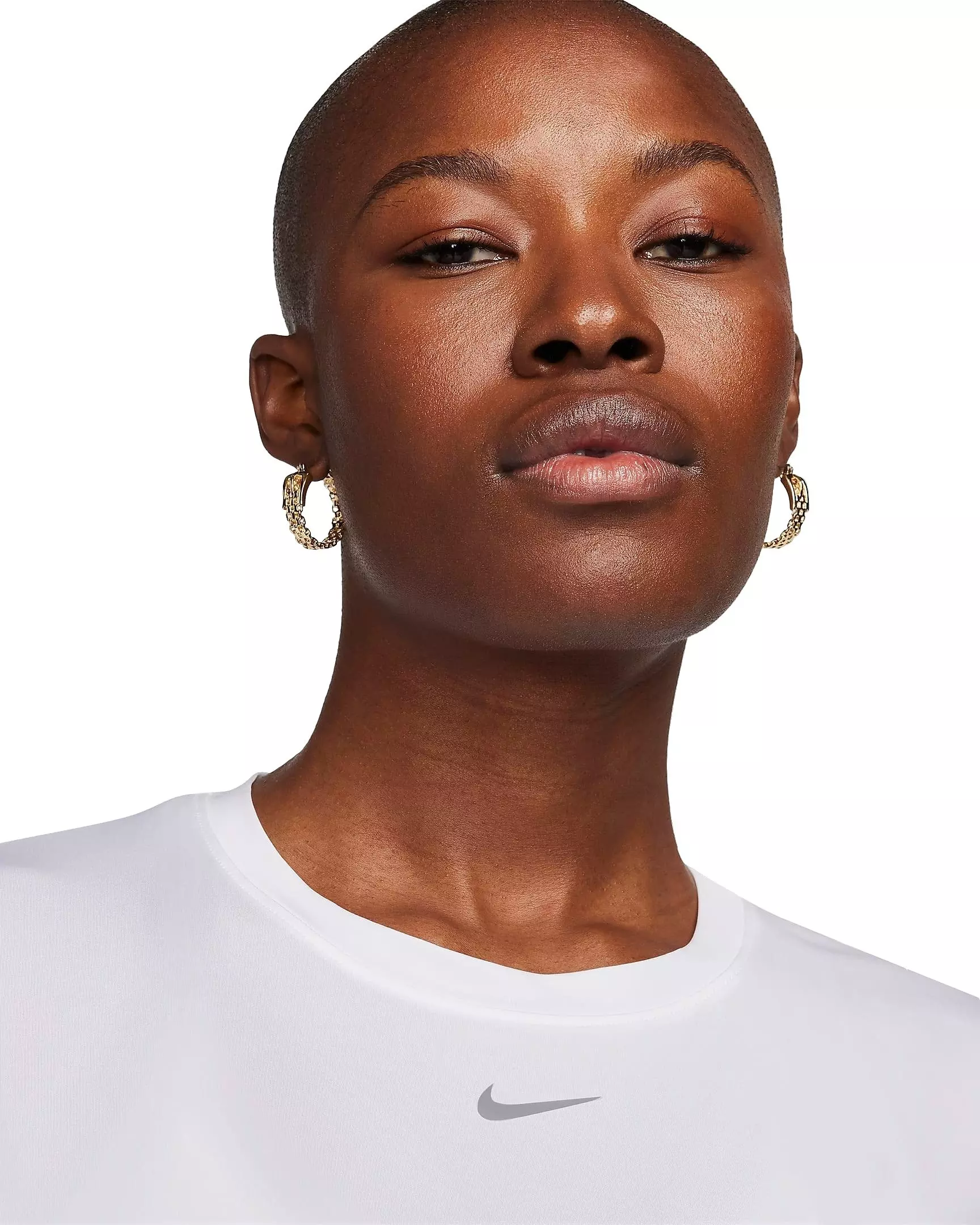 Nike Women's One Classic Dri-FIT Short-Sleeve Standard Top - WHITE/BLACK