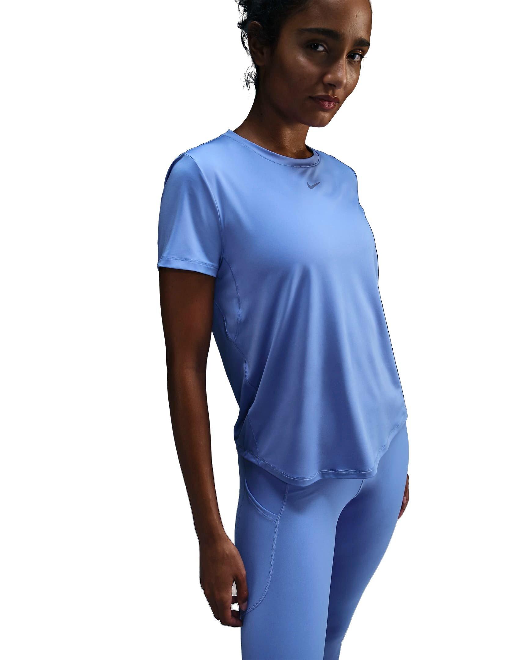 Nike Women's One Classic Dri-FIT Short-Sleeve Standard Top - ROYAL/BLACK Thumbnail View 1