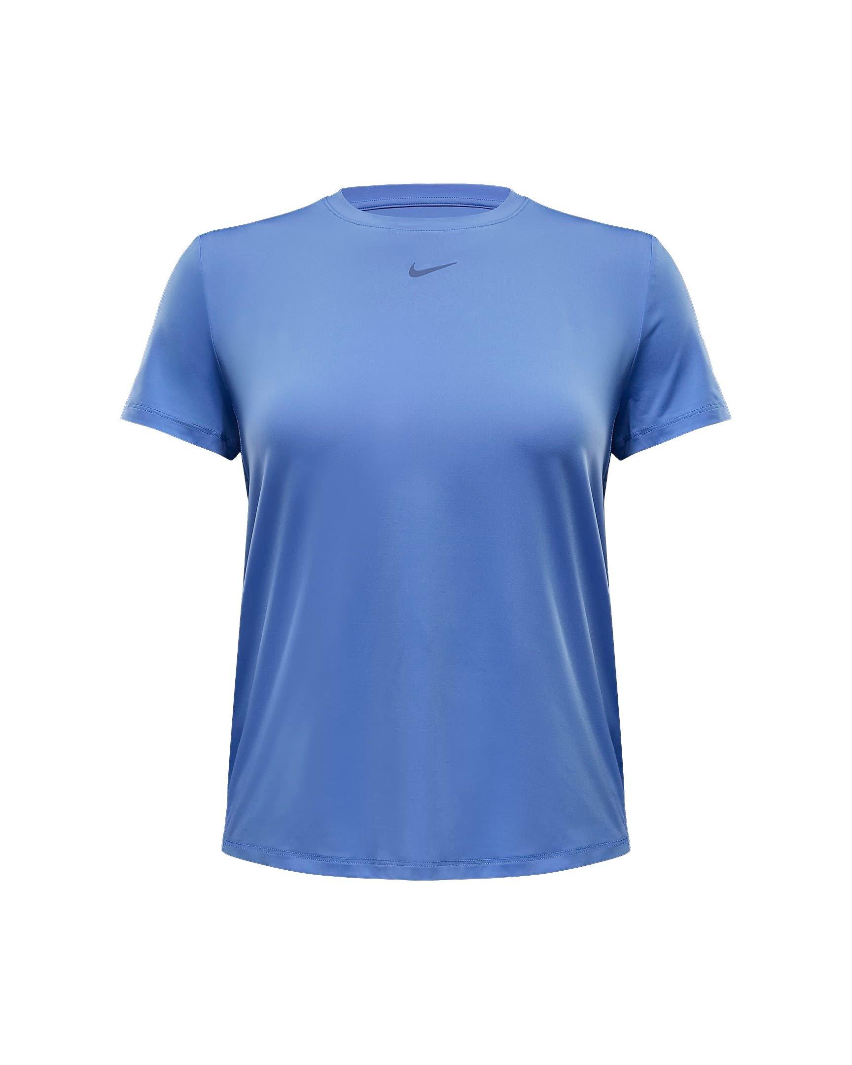 Nike Women's One Classic Dri-FIT Short-Sleeve Standard Top - ROYAL/BLACK Thumbnail View 6