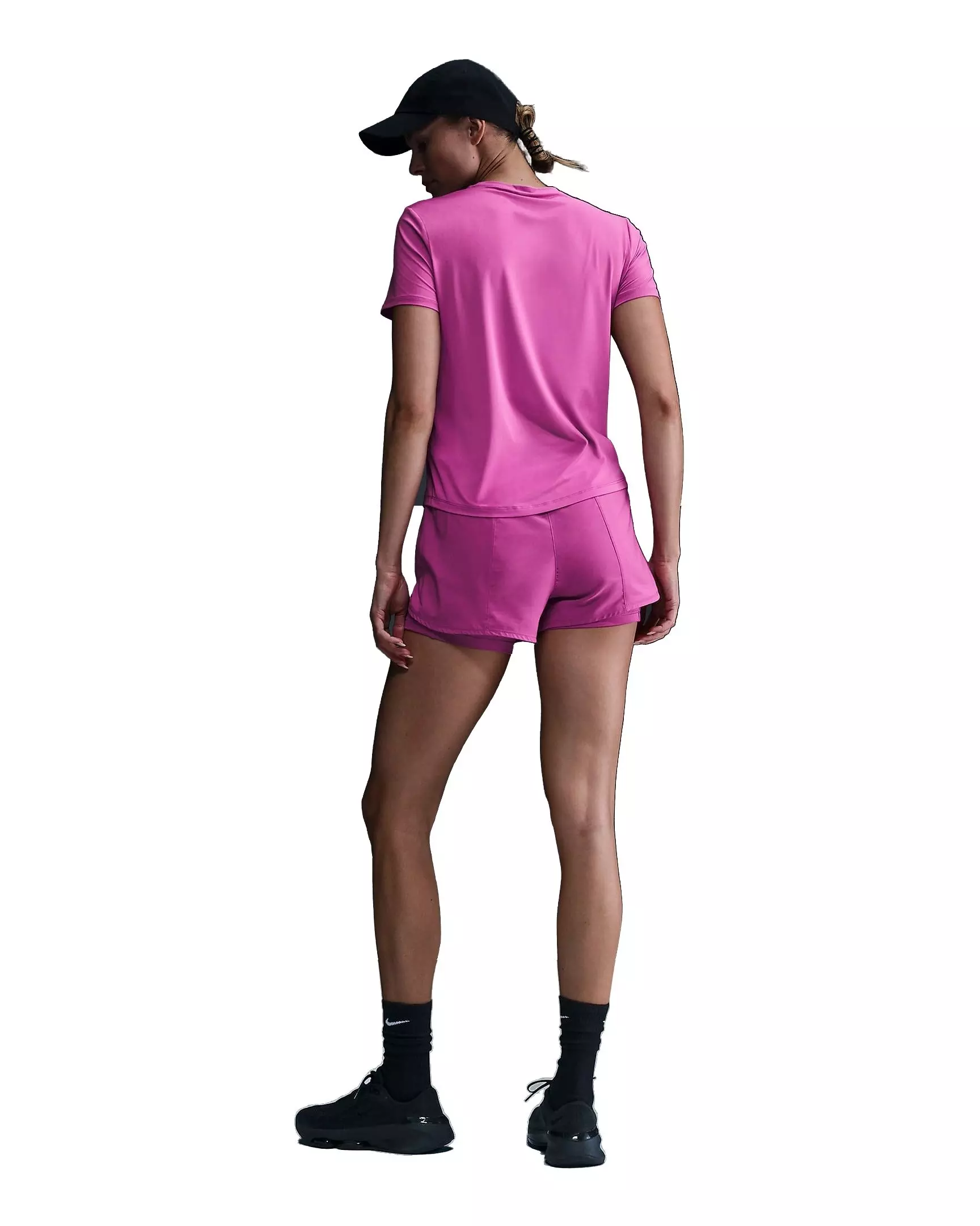 Nike Women's One Classic Dri-FIT Short-Sleeve Standard Top - FUCSHIA