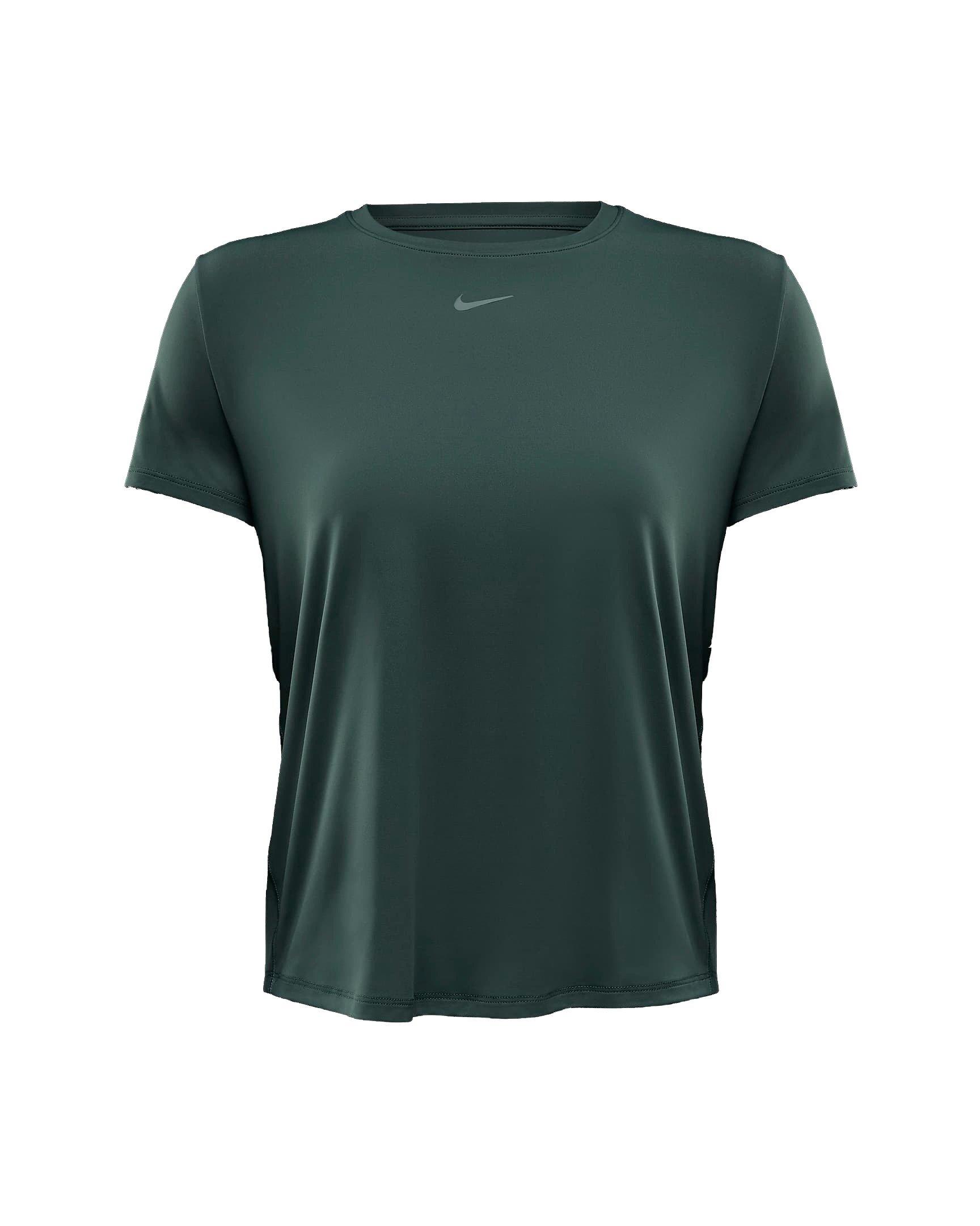 Nike Women's One Classic Dri-FIT Short-Sleeve Standard Top - GREEN/BLACK Thumbnail View 6