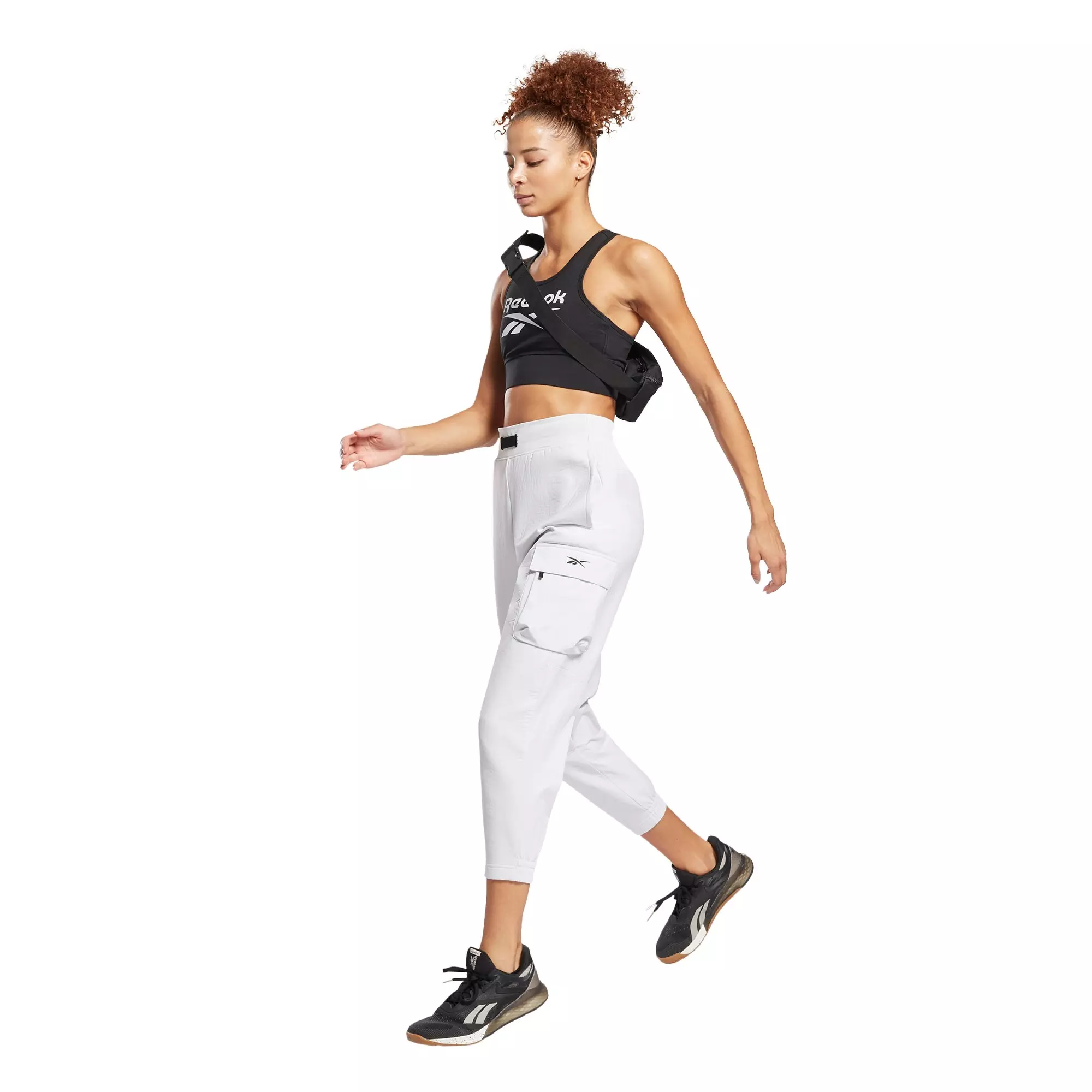 Reebok Women's Black Identity Sports Bra - BLACK