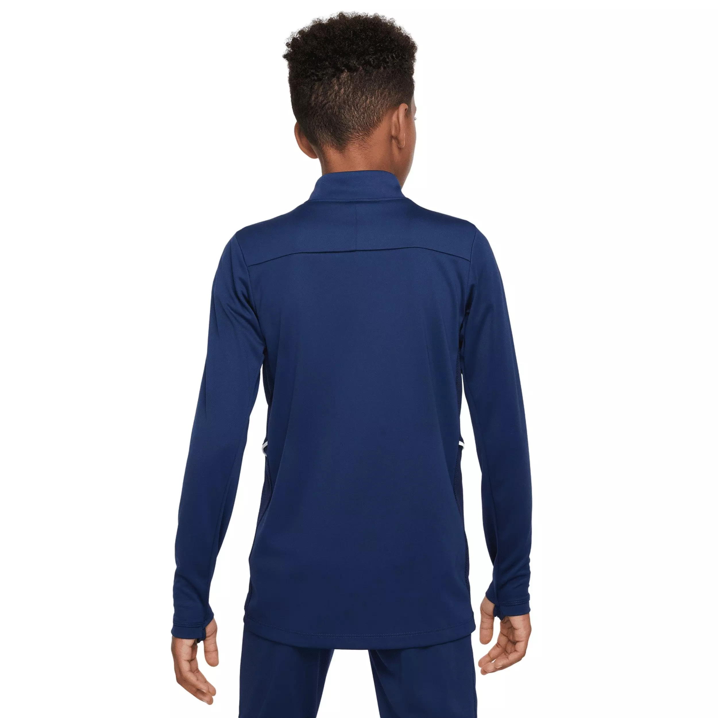 Nike Big Kids' Academy Dri-FIT Long-Sleeve 1/4 Zip Soccer Drill Top - Blue - BLUE
