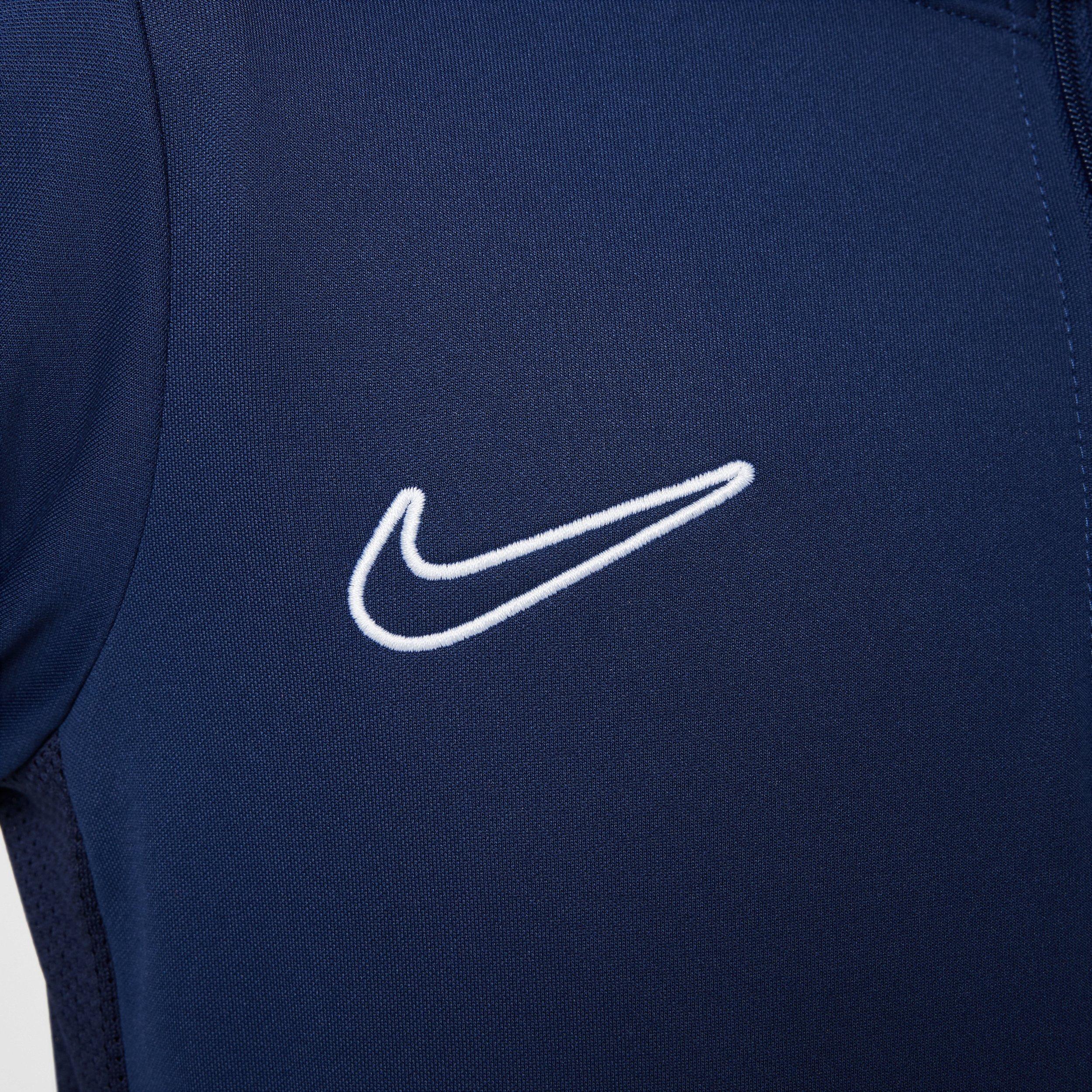 Nike Academy Dri-FIT Long-Sleeve Big Kids' Blue 1/4 Zip Soccer Drill Top