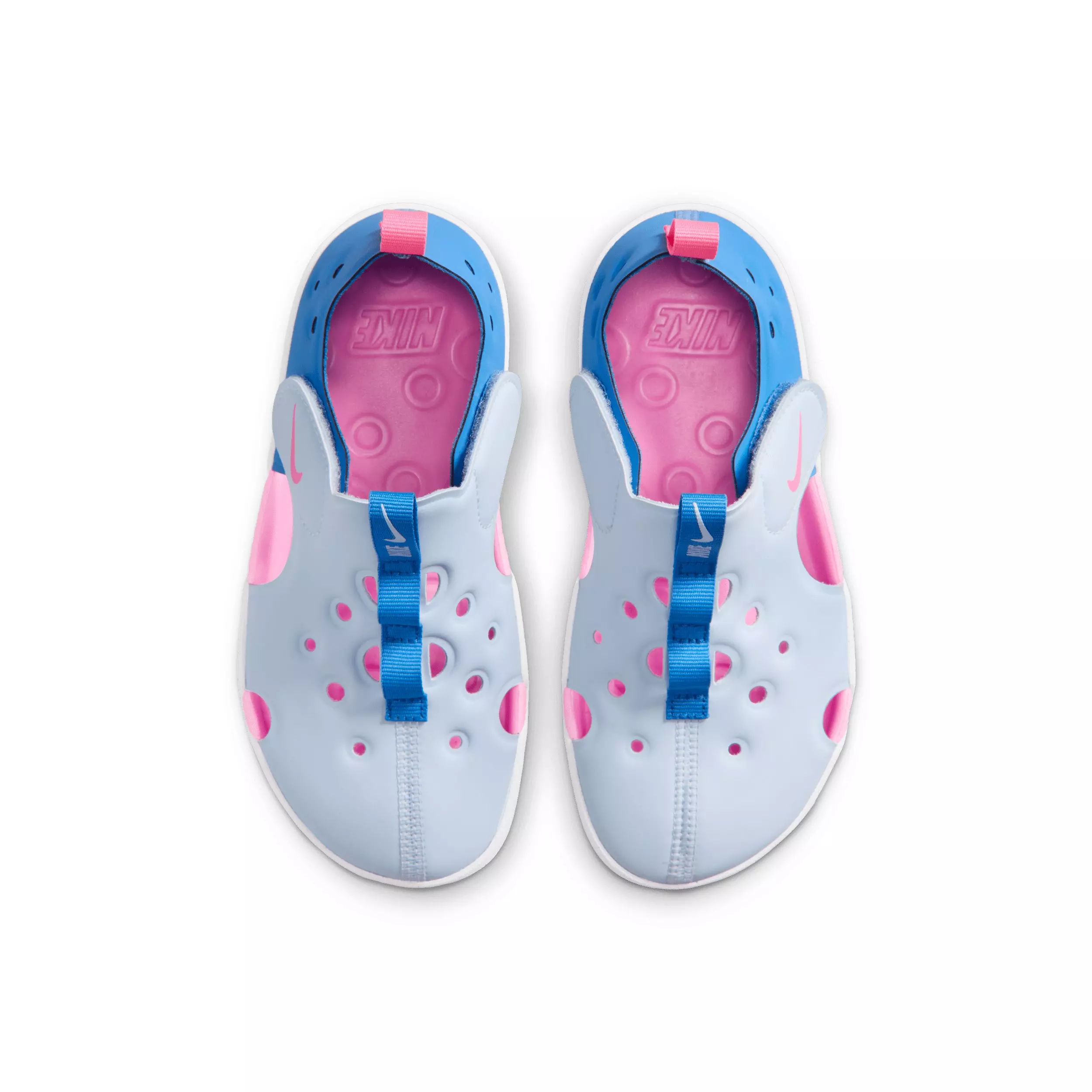 Nike Sunray Protect 4 "Hydrogen Blue/Blue Crystal/White/Pink Glow" Preschool Boys' Shoe - BLUE/BLUE/WHITE/PINK