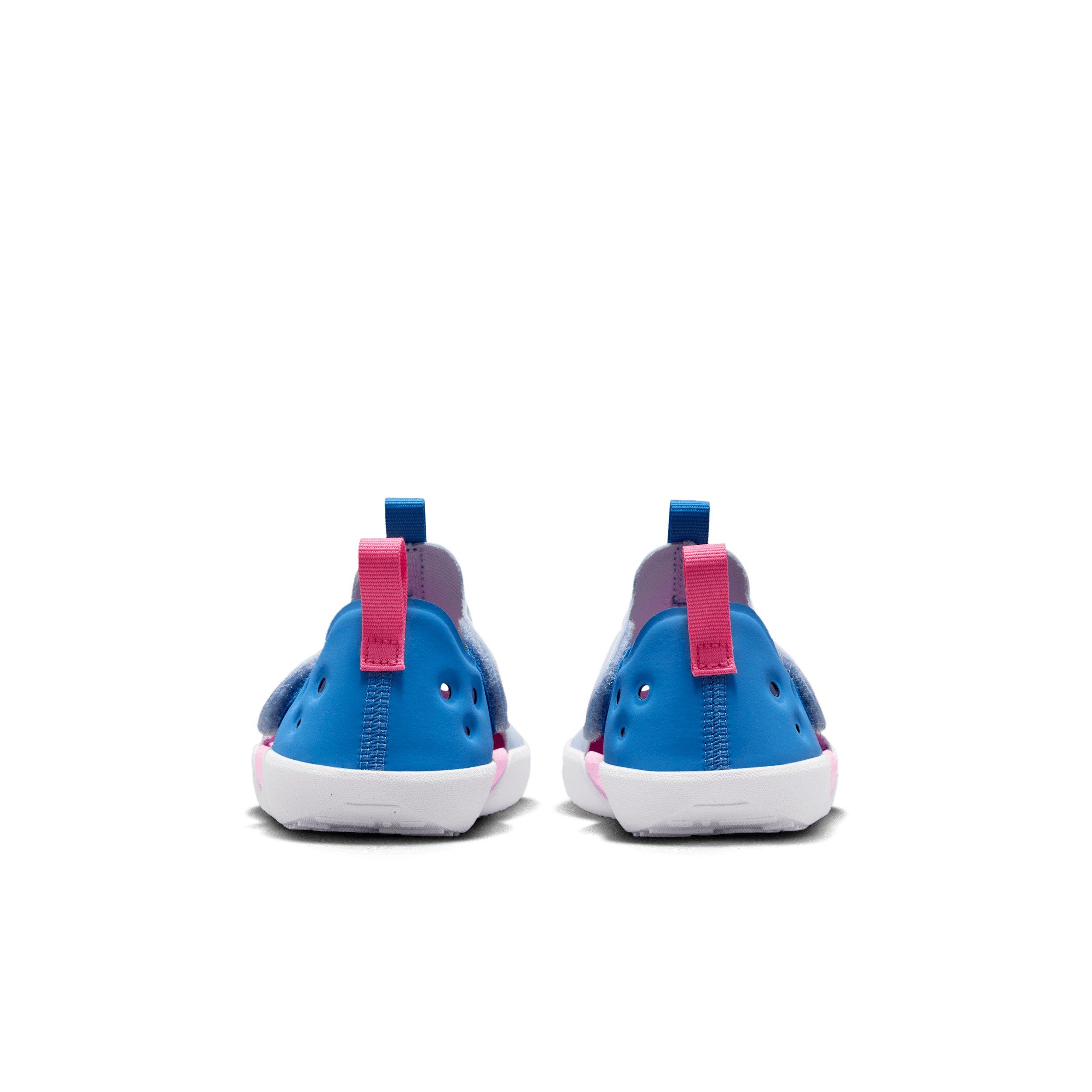 Nike Sunray Protect 4 "Hydrogen Blue/Blue Crystal/White/Pink Glow" Preschool Boys' Shoe - BLUE/BLUE/WHITE/PINK Thumbnail View 5