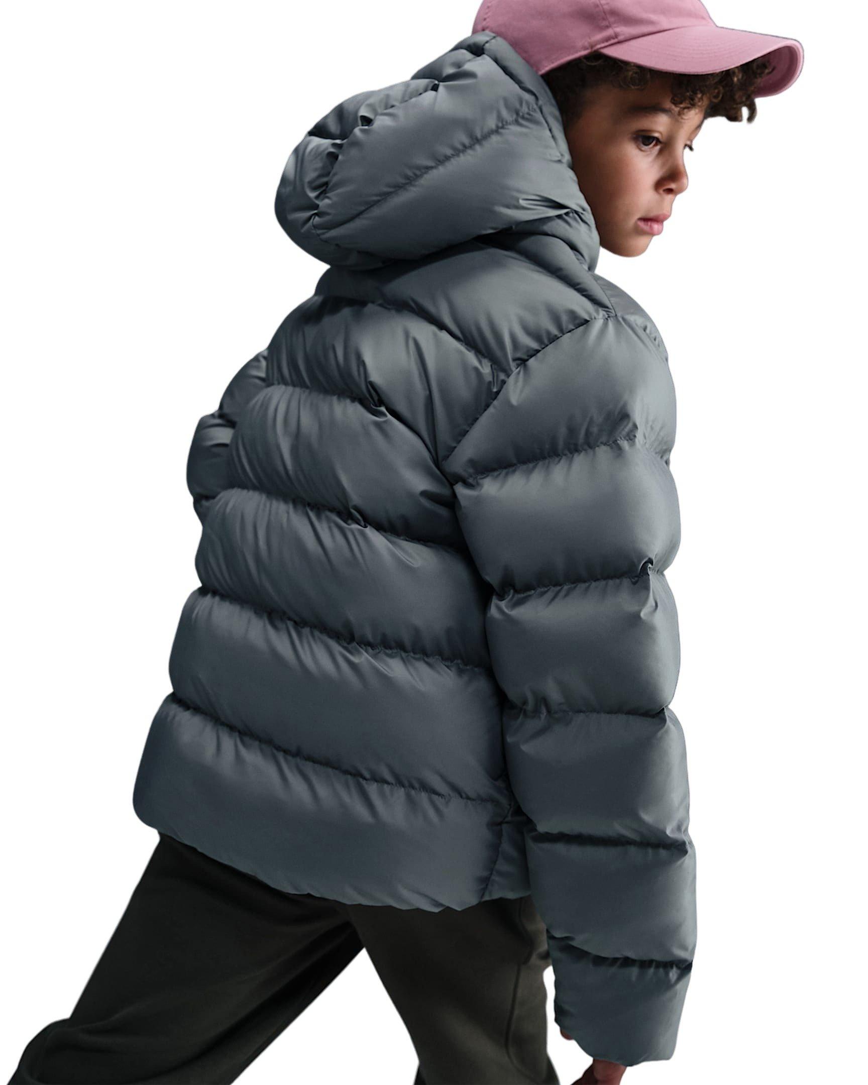 Nike Sportswear All Day Play Therma-FIT Loose-Fit Big Kids' Grey Puffer Jacket