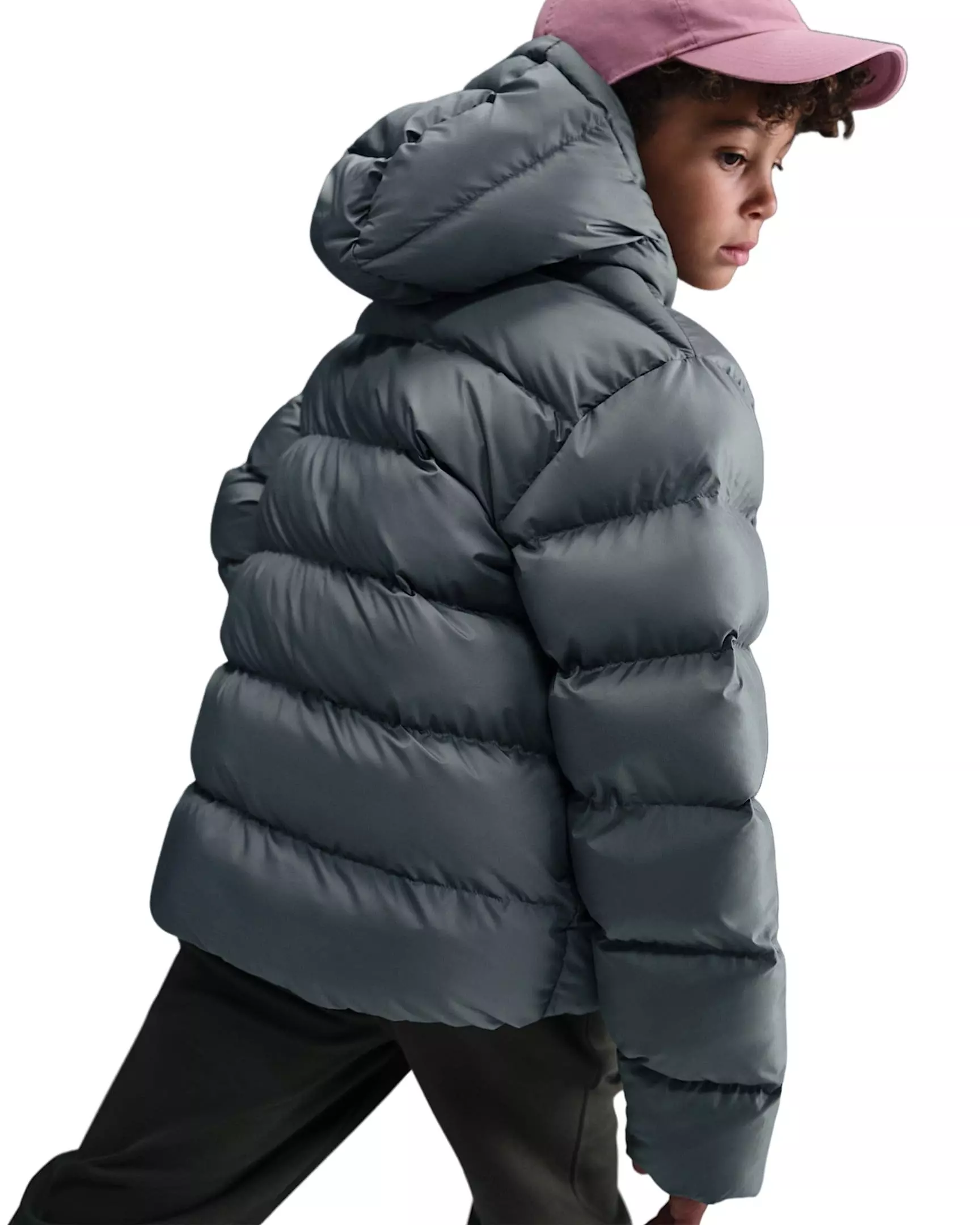 Nike Big Kids' Sportswear All Day Play Therma-FIT Loose-Fit Puffer Jacket - Grey - GREY