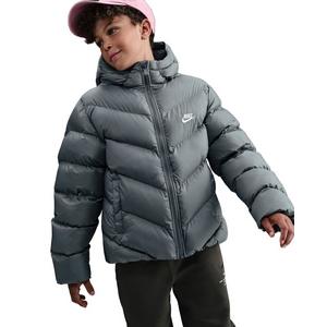 Nike Big Kids' Sportswear All Day Play Therma-FIT Loose-Fit Puffer Jacket - Grey