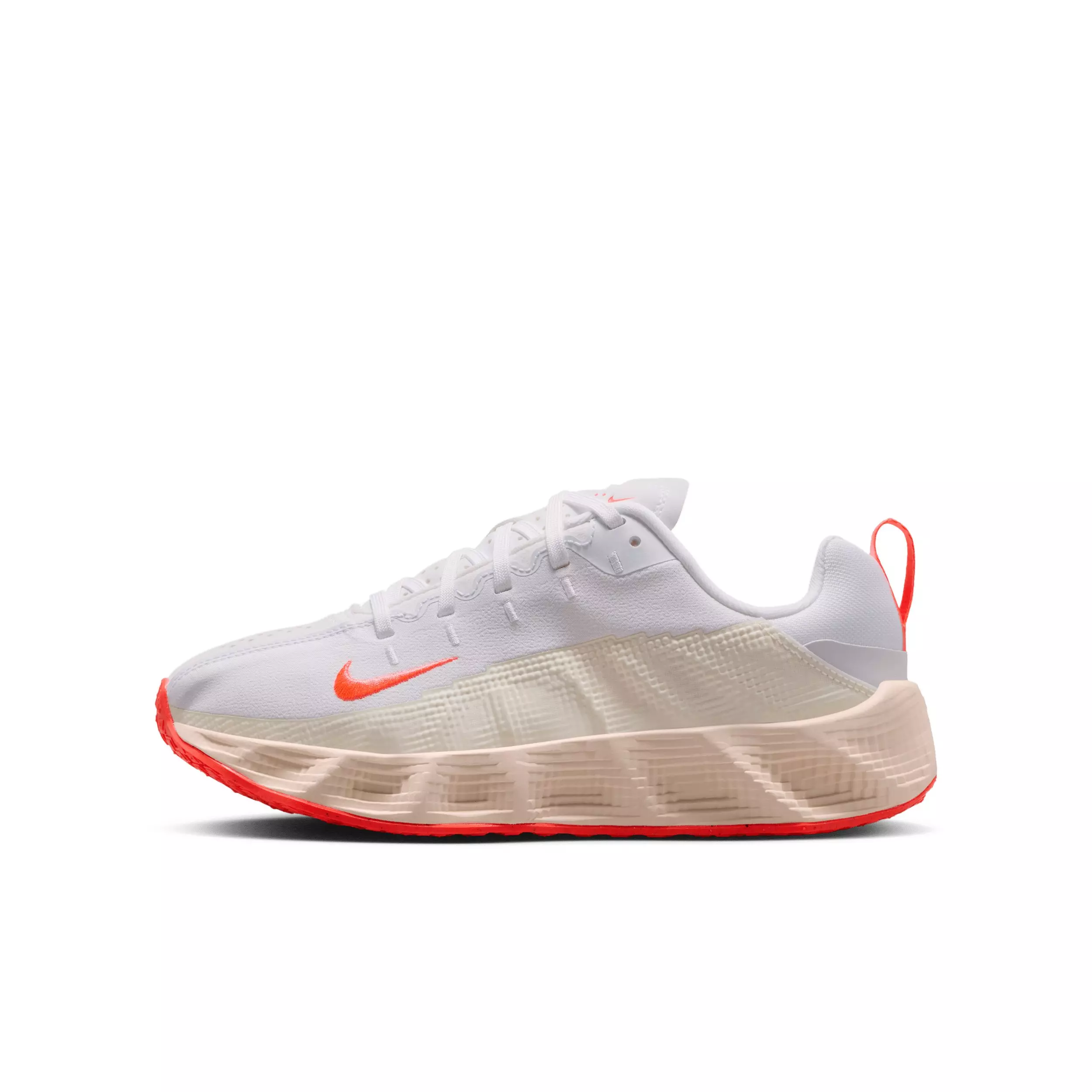 Nike Ava Rover "White/Chalk/Hot Lava" Grade School Boys' Shoe - WHITE/CHALK/LAVA