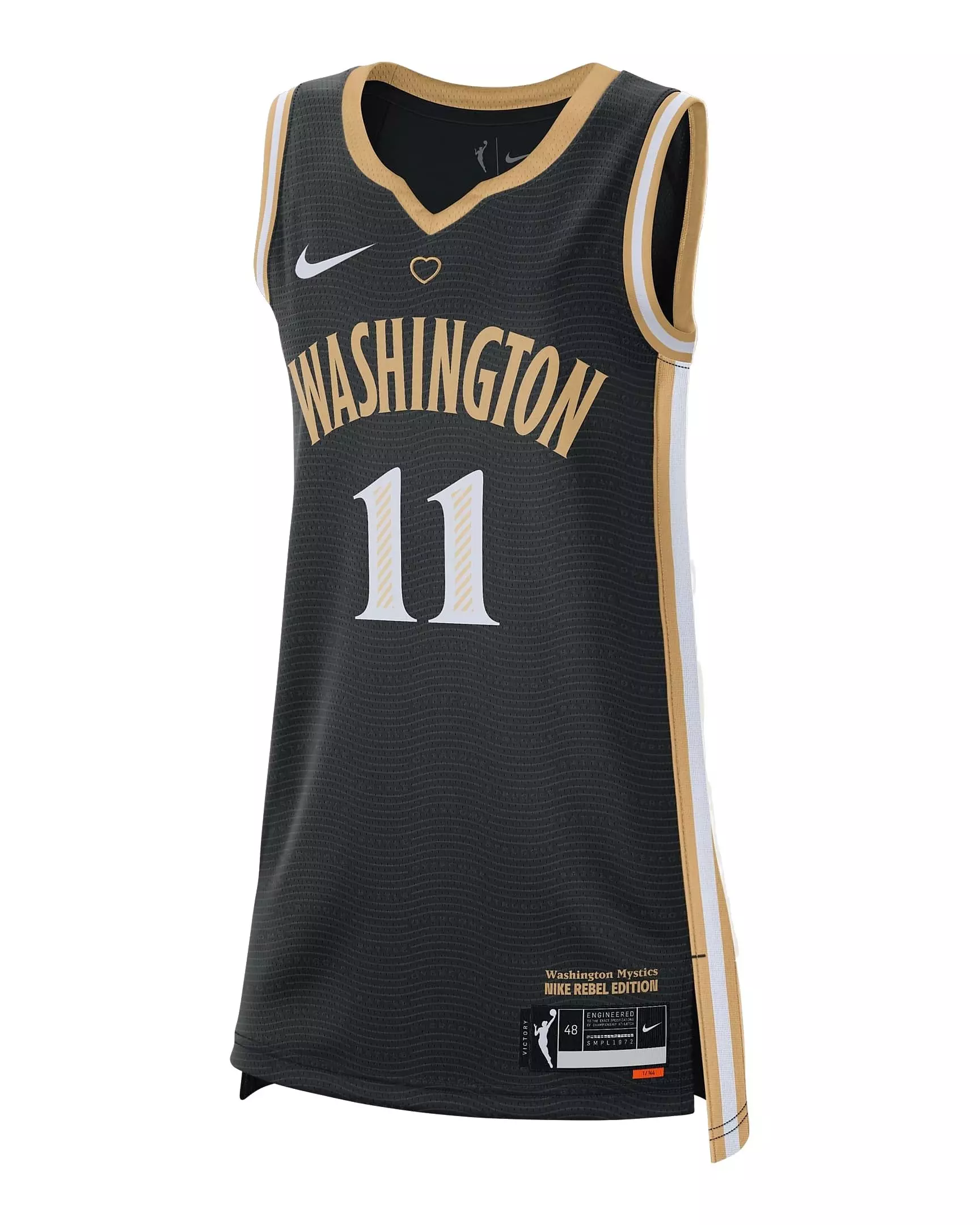 Nike Women's Elena Delle Donne Washington Mystics 2023 Dri-FIT WNBA Victory Jersey -Black - BLACK