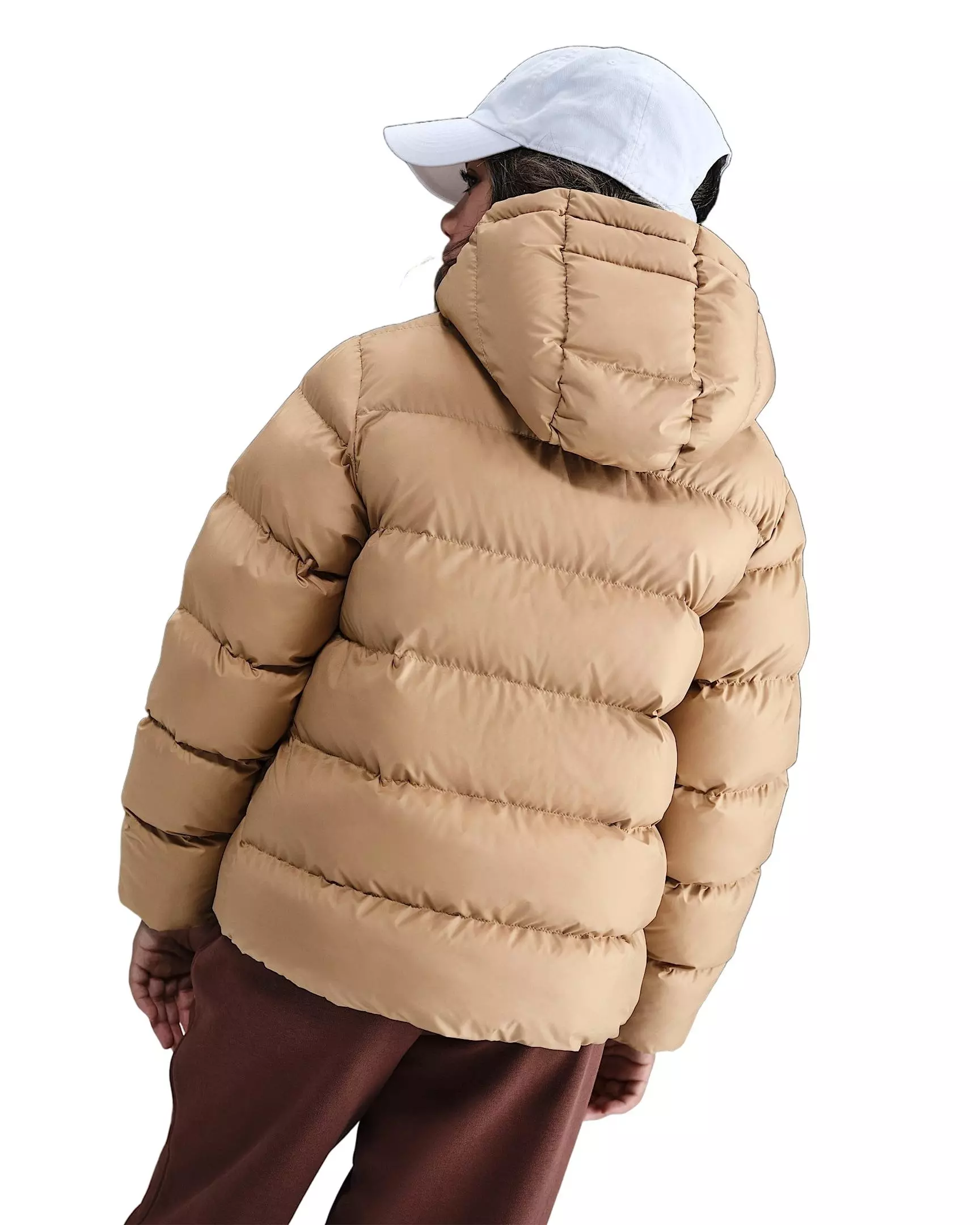 Nike Big Kids' Sportswear All Day Play Therma-FIT Loose-Fit Puffer Jacket - Brown - BROWN