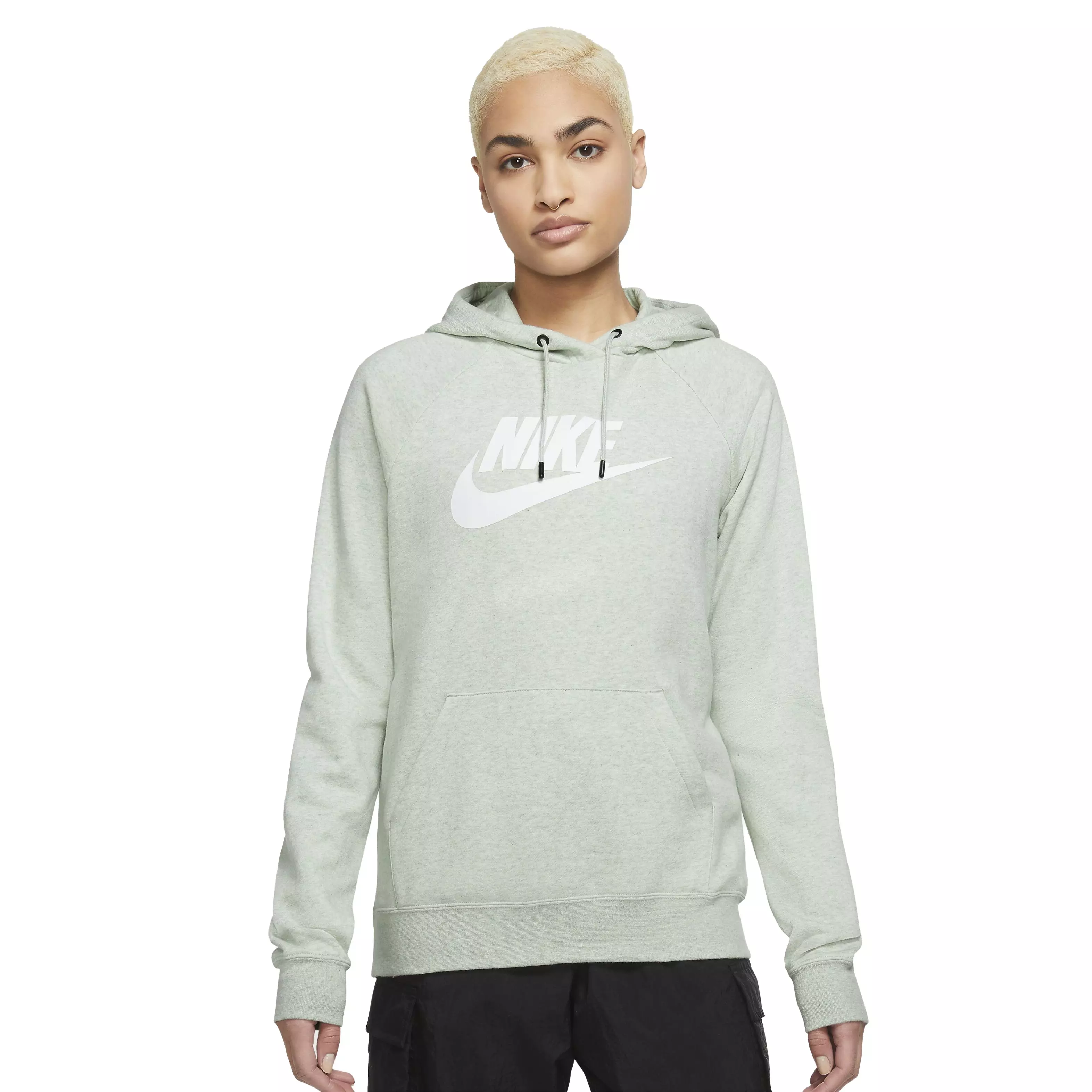 Nike Women's Sportswear Essential Fleece Pullover Hoodie - Olive