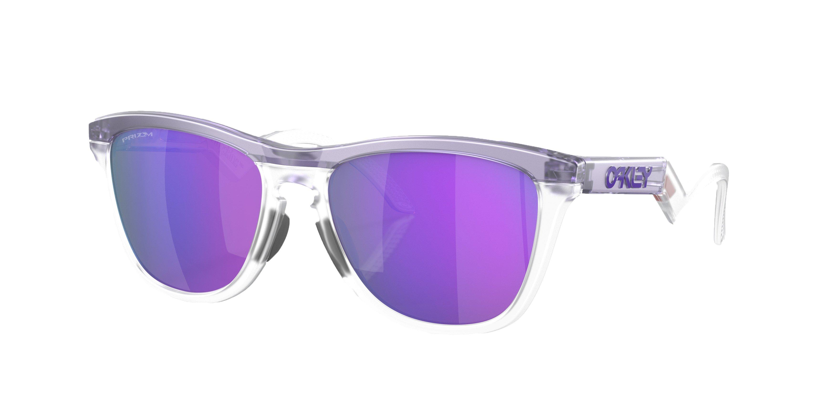 Oakley Frogskins Hybrid Prizm Violet Sunglasses - Clear - CLEAR/PURPLE Thumbnail View 1
