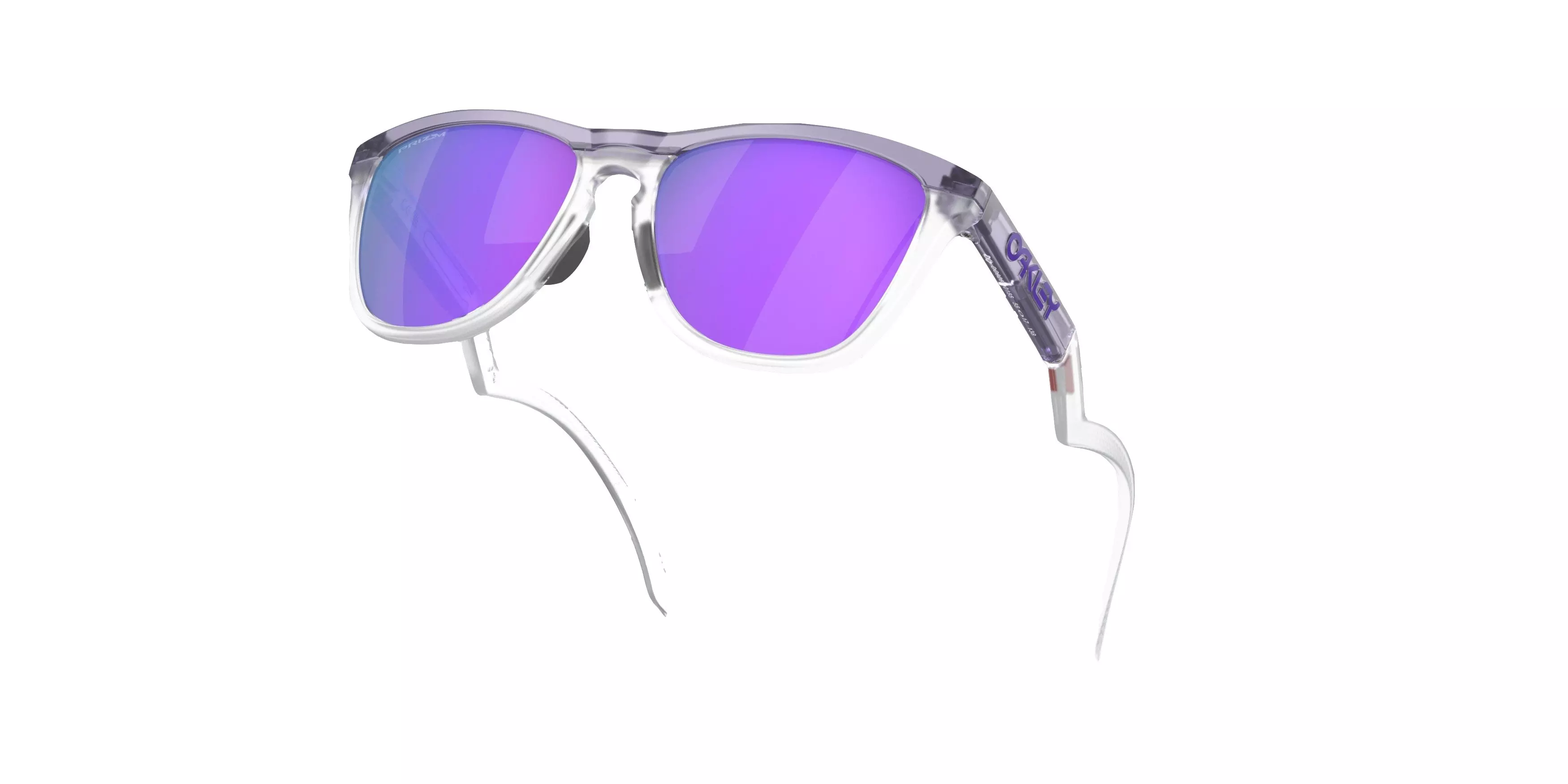 Oakley Frogskins Hybrid Prizm Violet Sunglasses - Clear - CLEAR/PURPLE