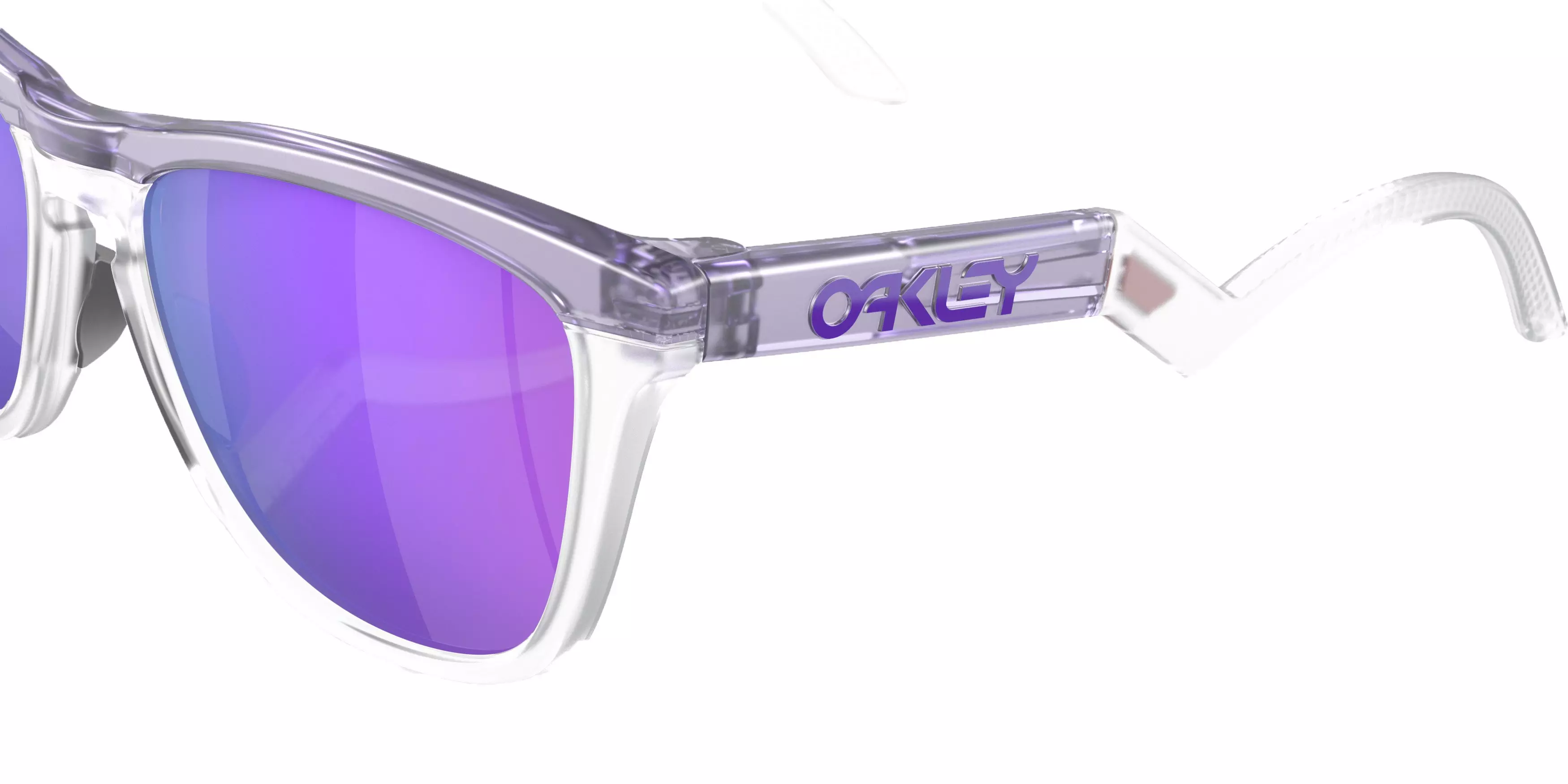 Oakley Frogskins Hybrid Prizm Violet Sunglasses - Clear - CLEAR/PURPLE