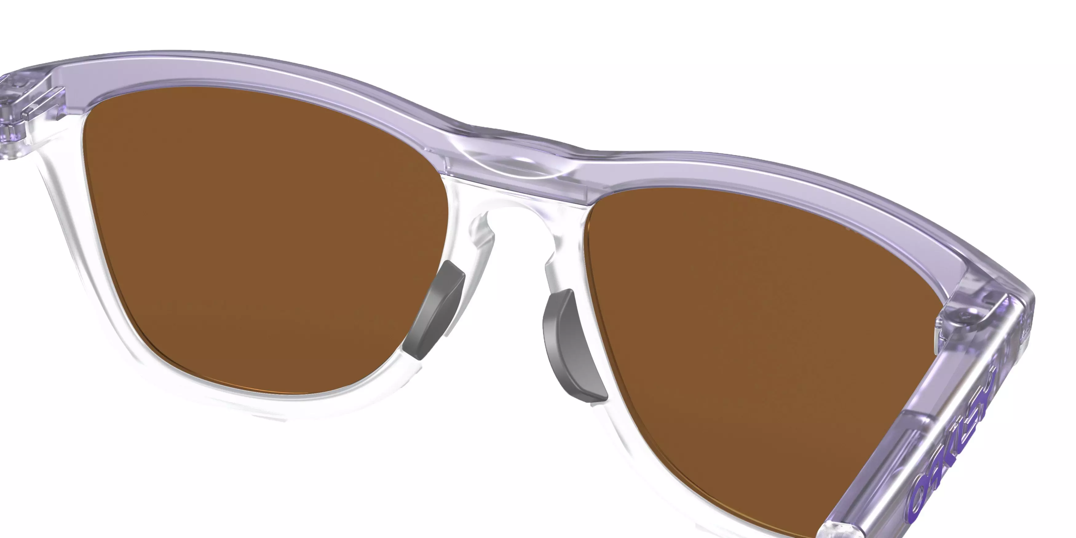 Oakley Frogskins Hybrid Prizm Violet Sunglasses - Clear - CLEAR/PURPLE