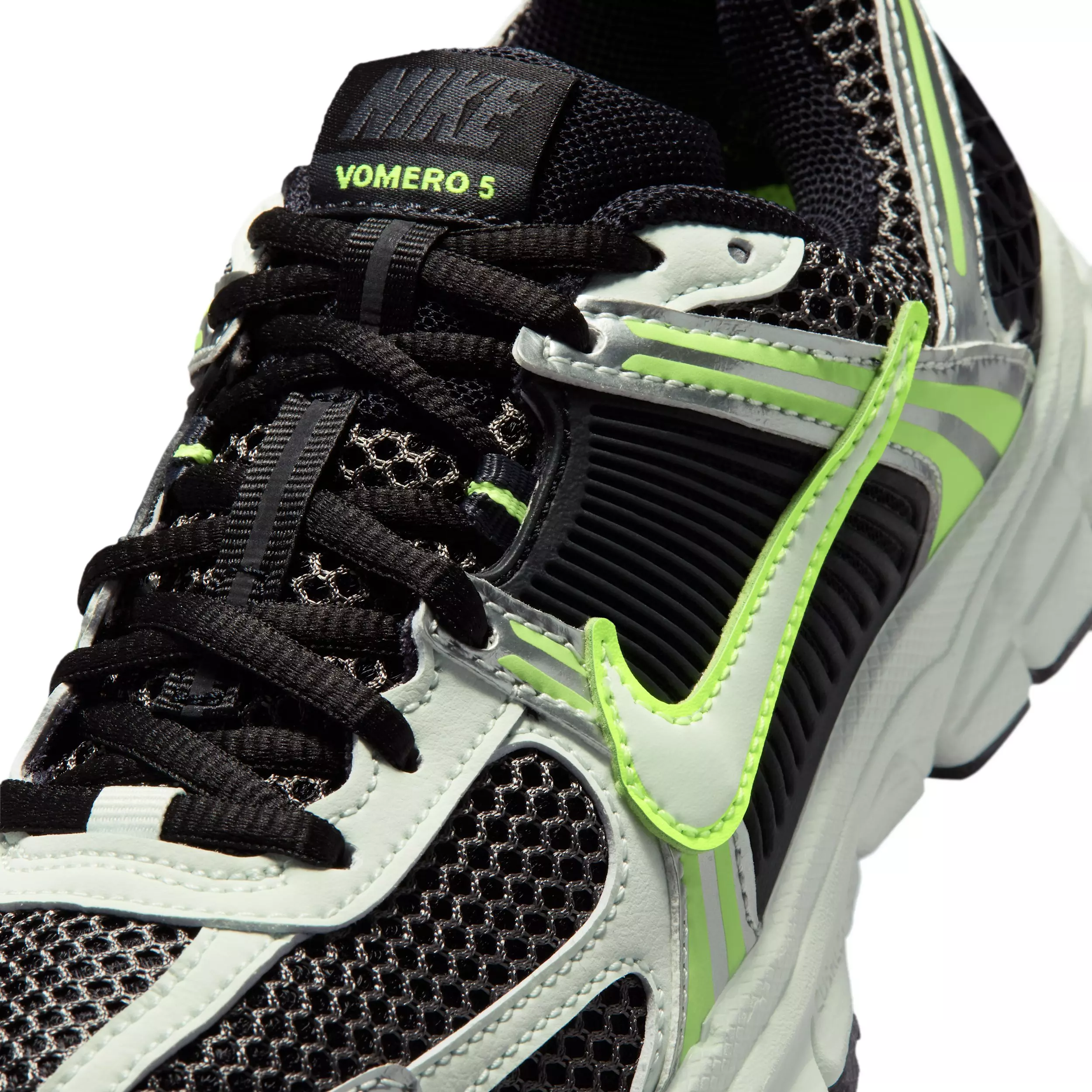 Nike Vomero 5 "Black/Volt Ice/Anthracite/Barely Green" Grade School Boys' Shoe - BLACK/VOLT/ANTHRACITE/GREEN